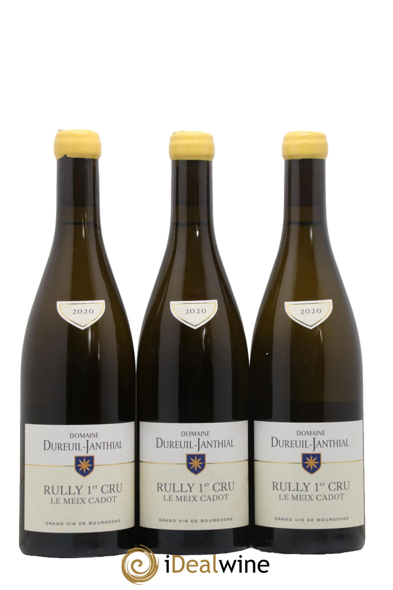 Rully 1er Cru Le Meix Cadot Vincent Dureuil-Janthial  2020 - Posten von 3 Flaschen - 0