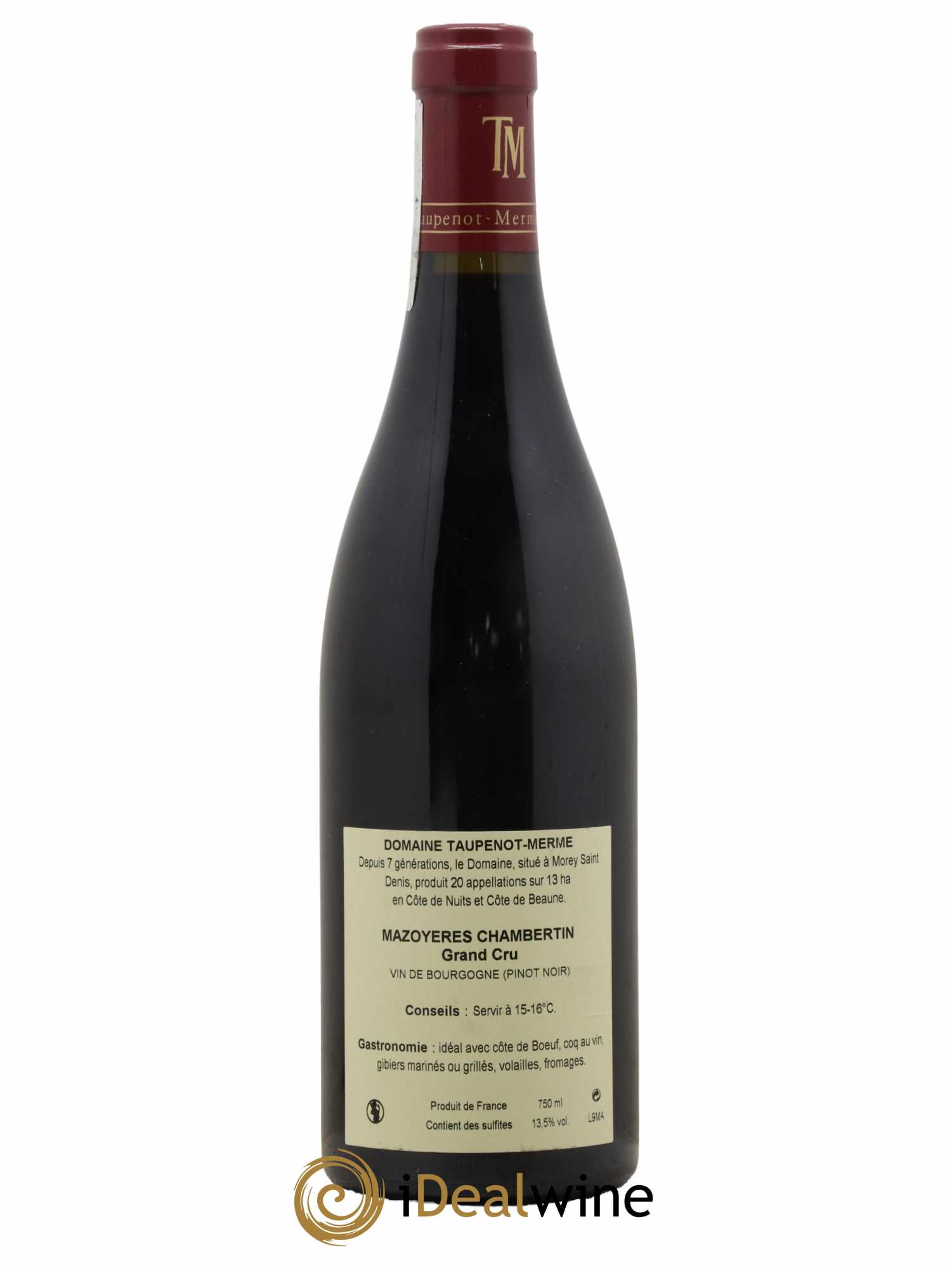 Mazoyères-Chambertin Grand Cru Taupenot-Merme  2009 - Lotto di 1 bottiglia - 1