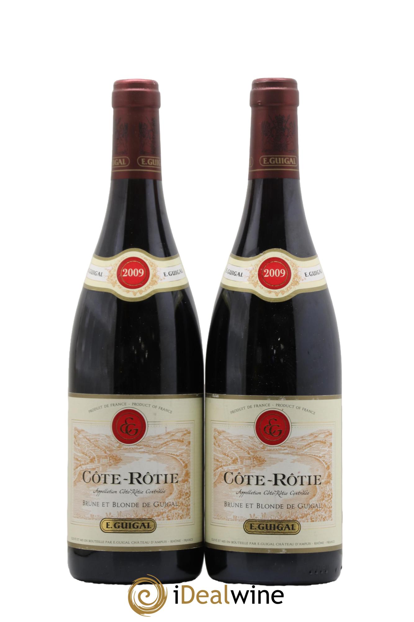 Côte-Rôtie Côtes Brune et Blonde Guigal 2009 - Posten von 2 Flaschen - 0