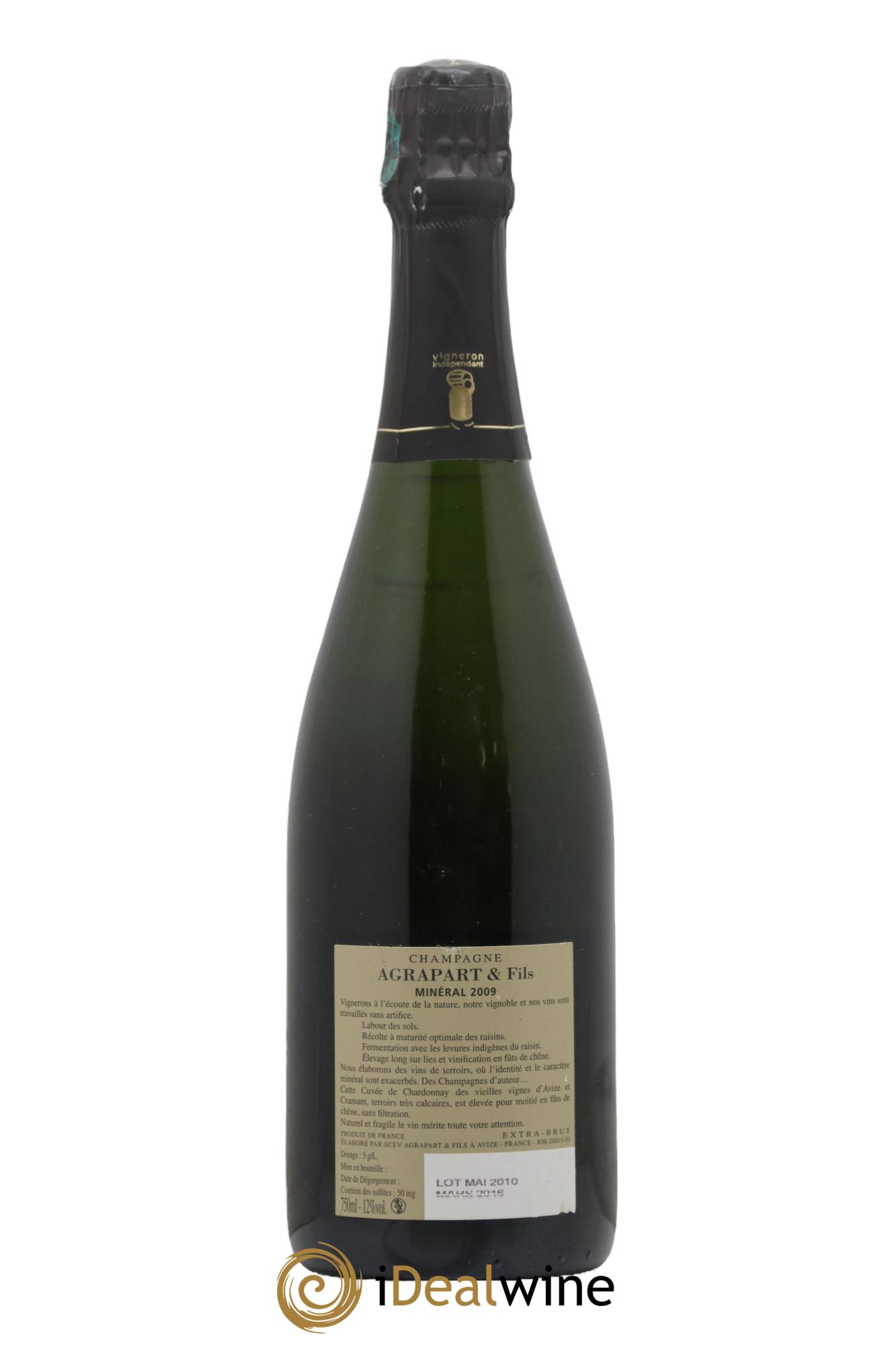 Minéral Extra-Brut Blanc de blancs Agrapart & Fils 2009 - Lot of 1 bottle - 1