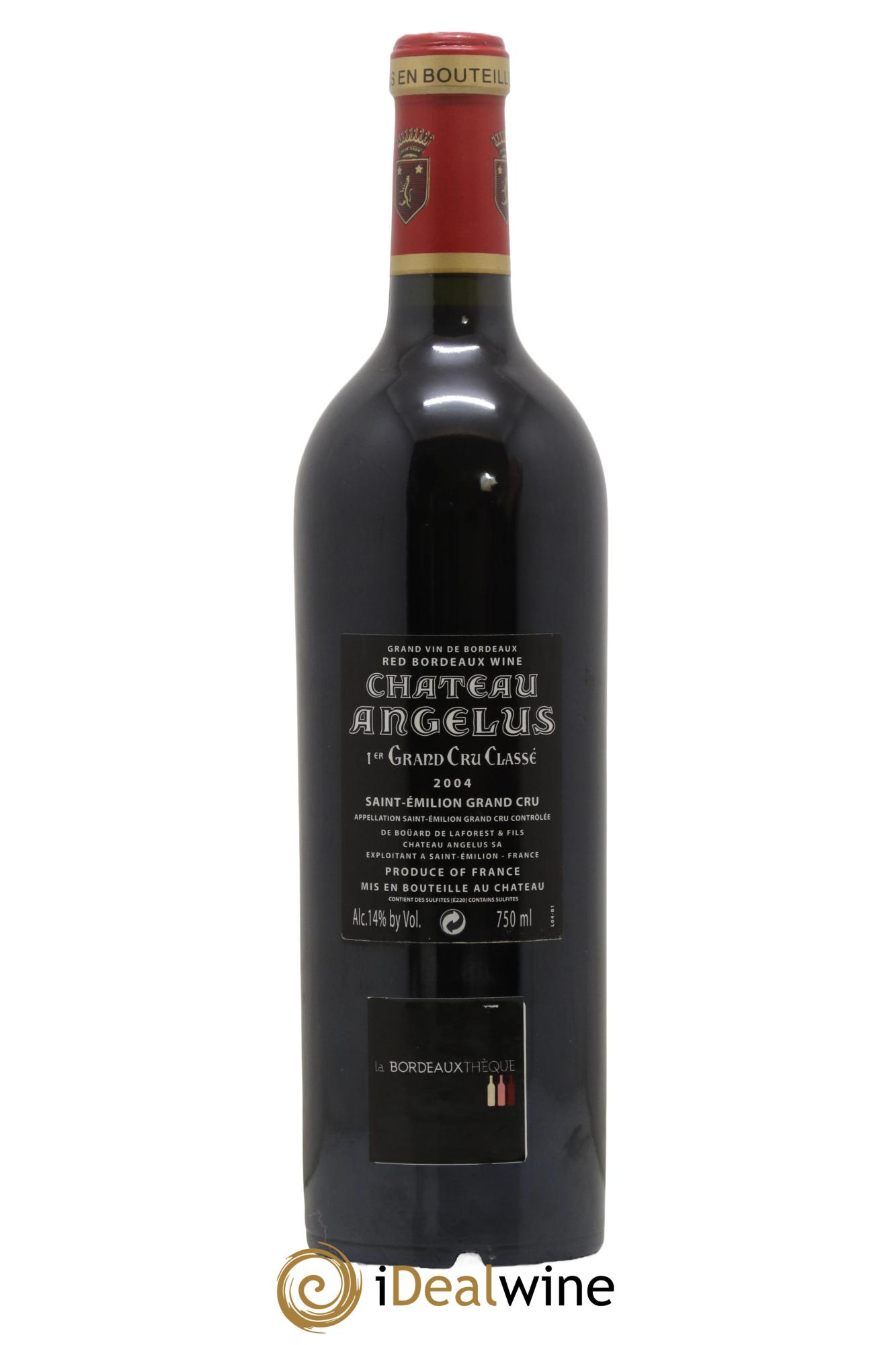 Château Angélus 1er Grand Cru Classé A 2004 - Lotto di 1 bottiglia - 1