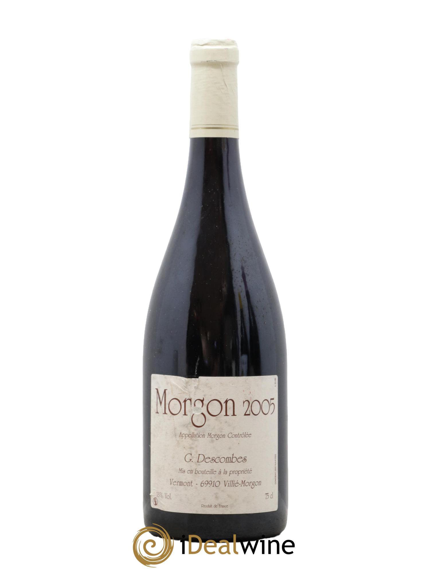 Morgon Georges Descombes (Domaine) 2005 - Lot de 1 bouteille - 0