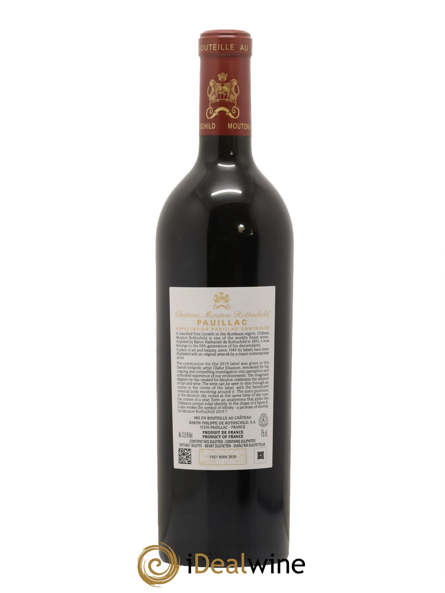 Château Mouton Rothschild 1er Grand Cru Classé 2019 - Lot de 1 bouteille - 2