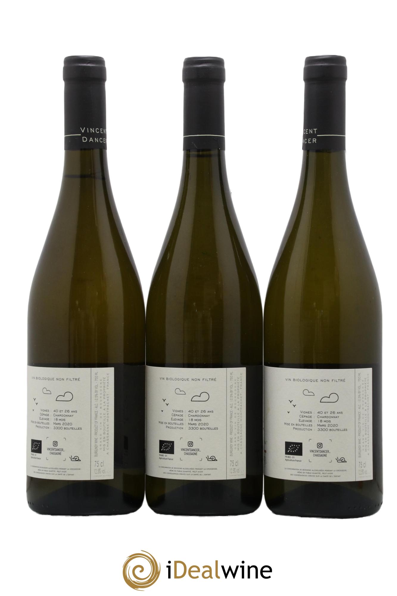 Chassagne-Montrachet 1er Cru La Romanée Vincent Dancer 2018 - Posten von 3 Flaschen - 1