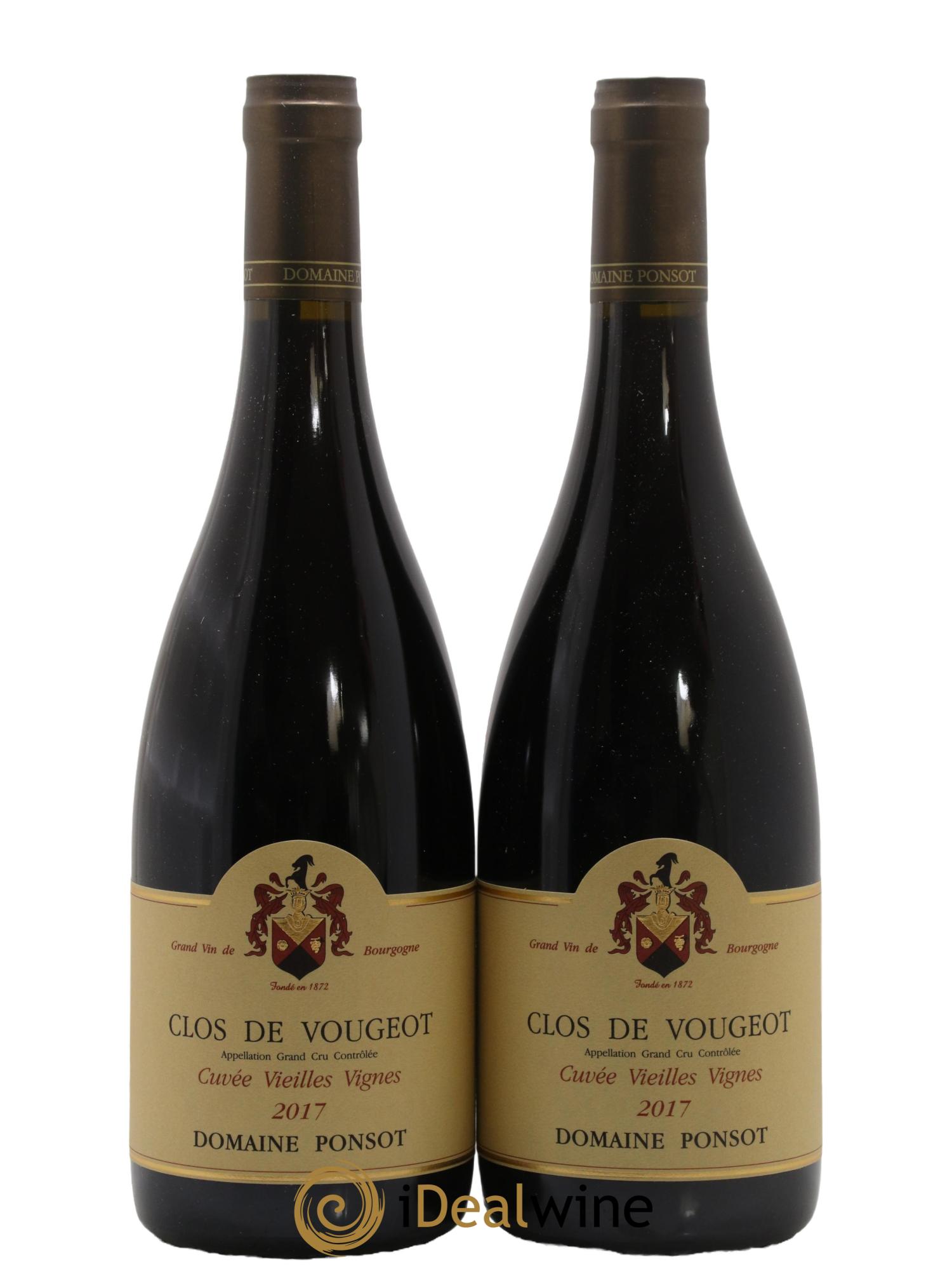 Clos de Vougeot Grand Cru Ponsot (Domaine) 2017 - Lot of 2 bottles - 0