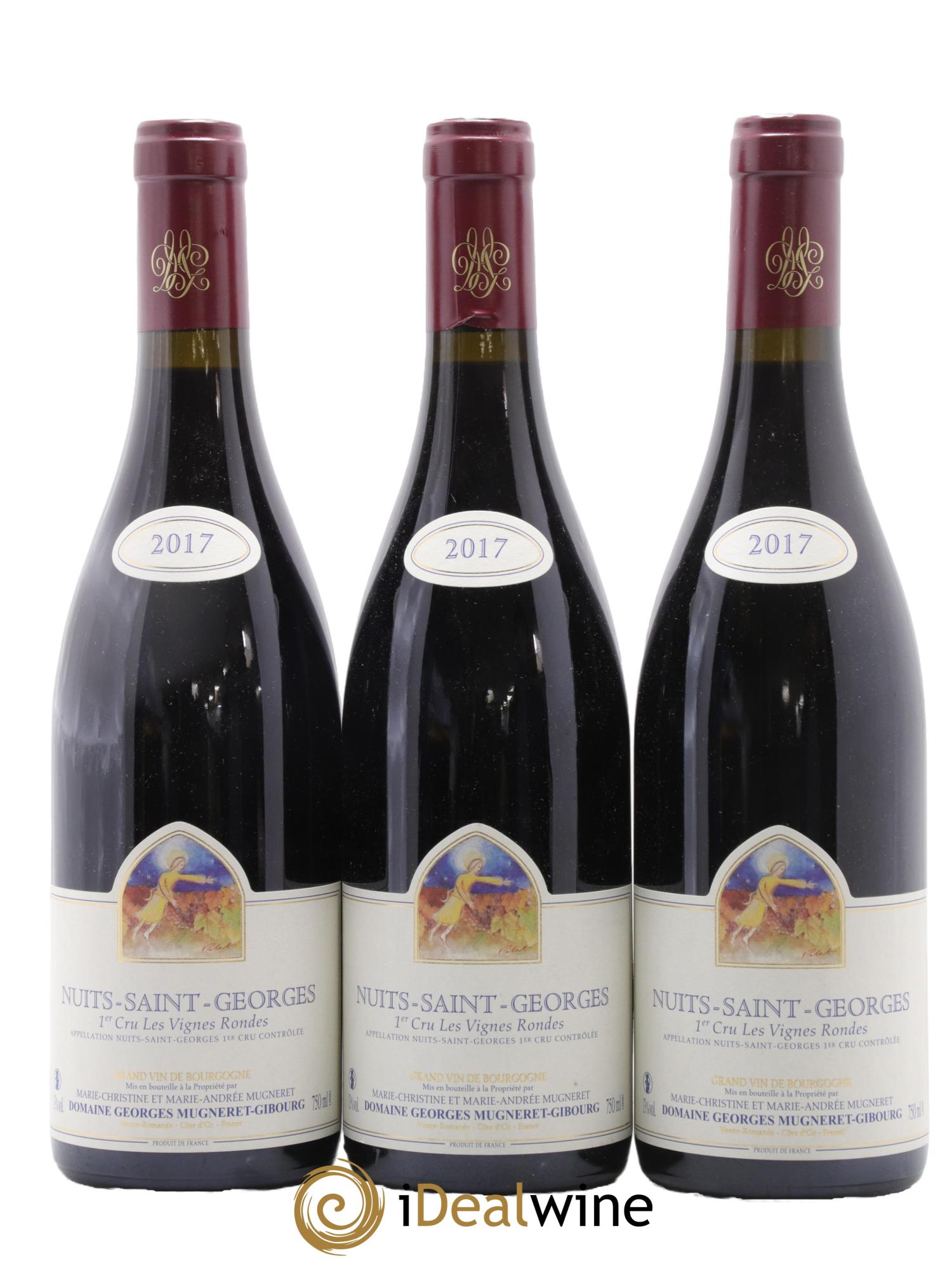 Nuits Saint-Georges 1er Cru Les Vignes Rondes Mugneret-Gibourg (Domaine) 2017 - Lot of 3 bottles - 0