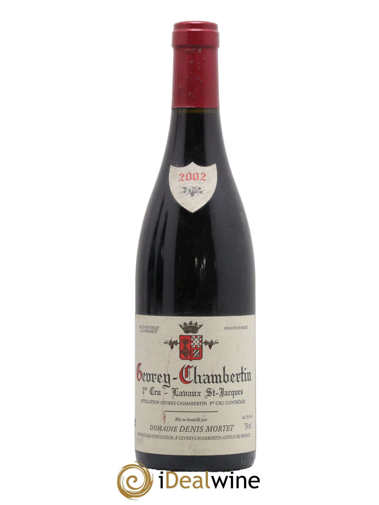 Gevrey-Chambertin 1er Cru Lavaux Saint Jacques Denis Mortet (Domaine)  2002 - Posten von 1 Flasche - 0