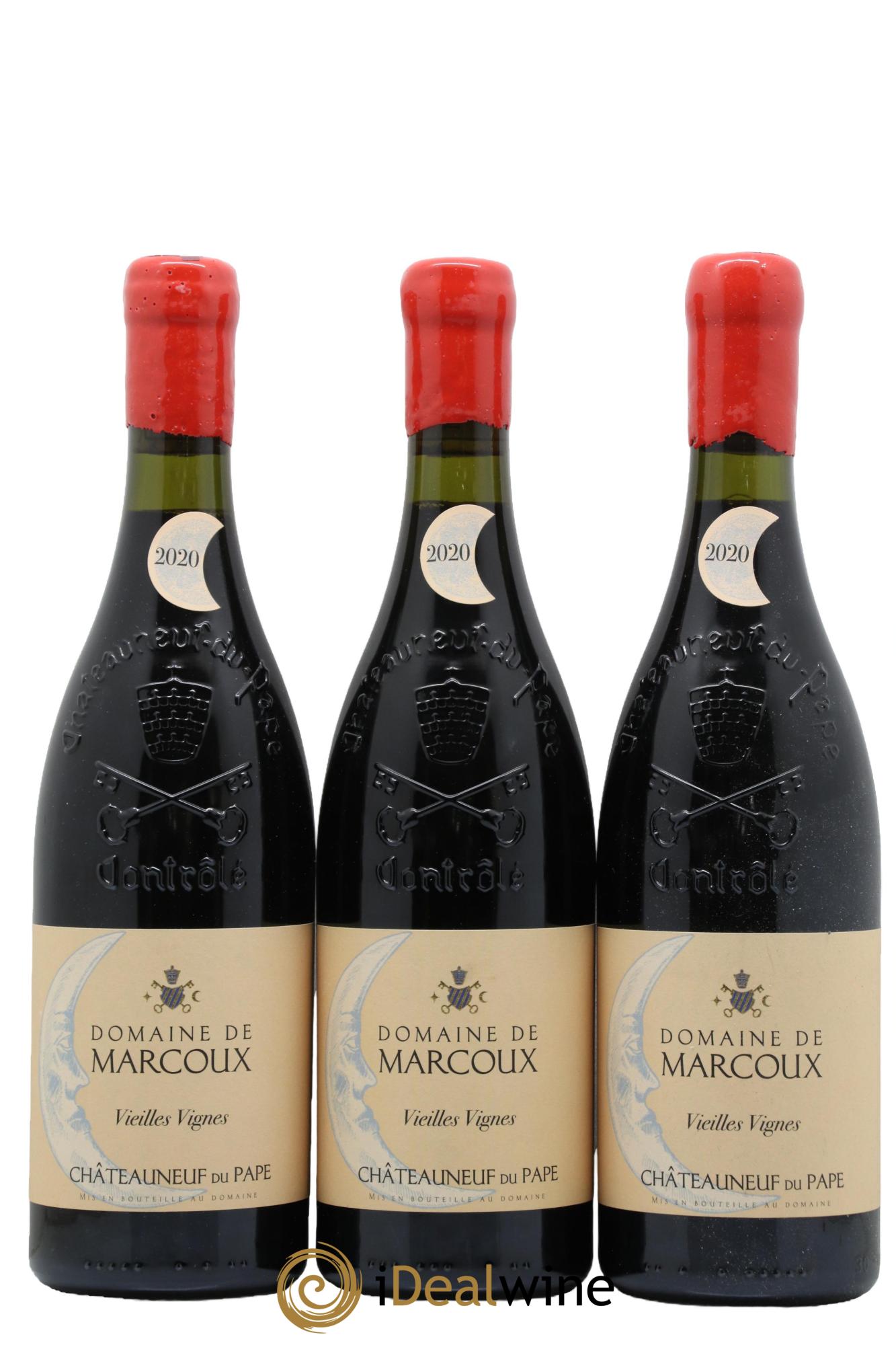 Châteauneuf-du-Pape Vieilles Vignes Marcoux (Domaine de) 2020 - Posten von 3 Flaschen - 0