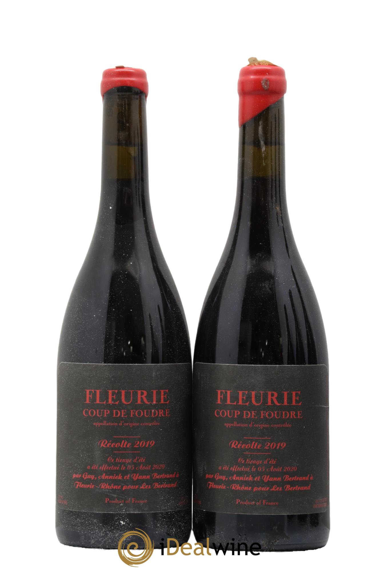 Fleurie Coup de Foudre Yann Bertrand 2019 - Lotto di 2 bottiglie - 0