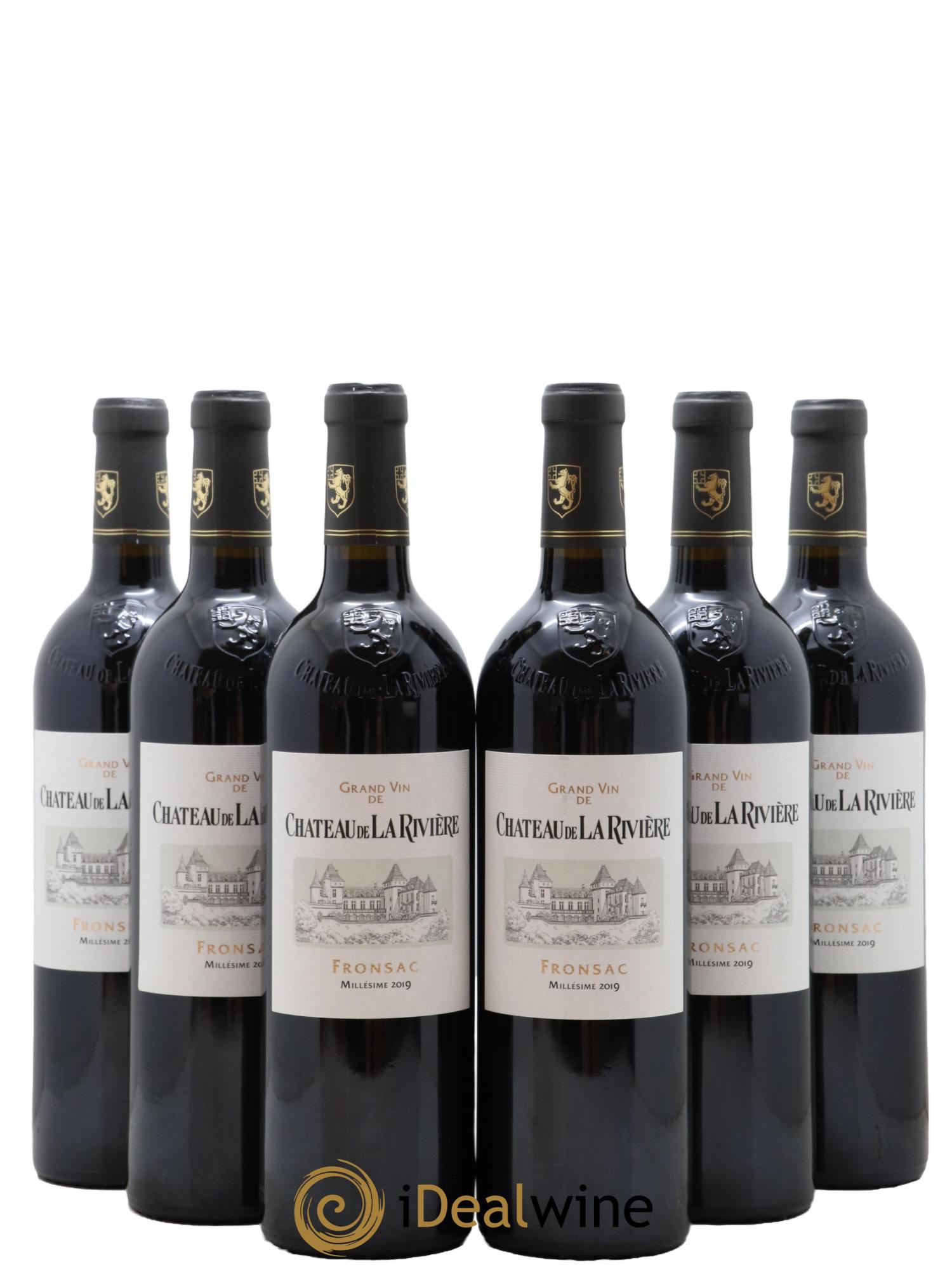 Château de La Rivière  2019 - Lot of 6 bottles - 0