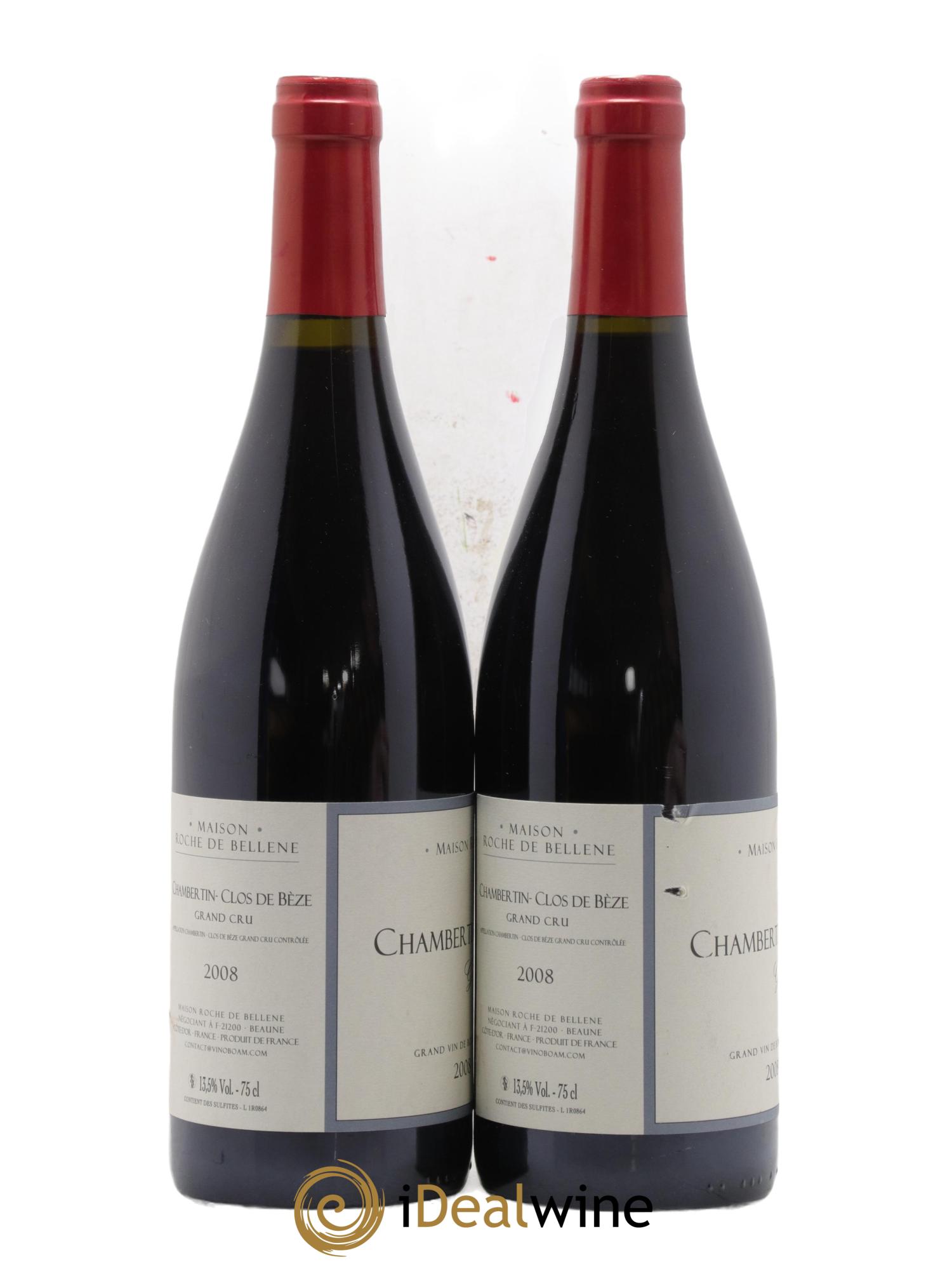 Chambertin Grand Cru Clos De Bèze Maison Roche de Bellene 2008 - Posten von 2 Flaschen - 1