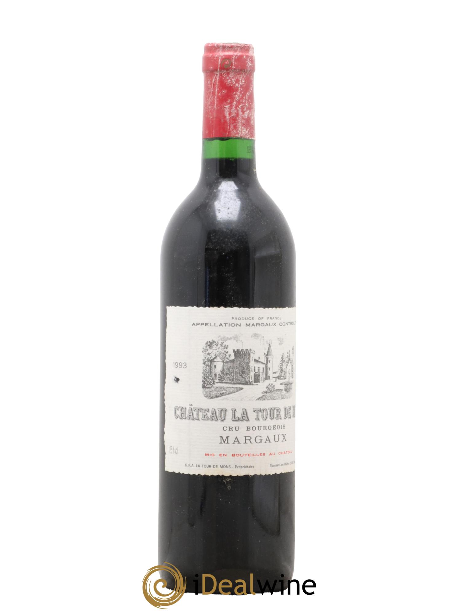 Château la Tour de Mons Cru Bourgeois  1993 - Lotto di 1 bottiglia - 0