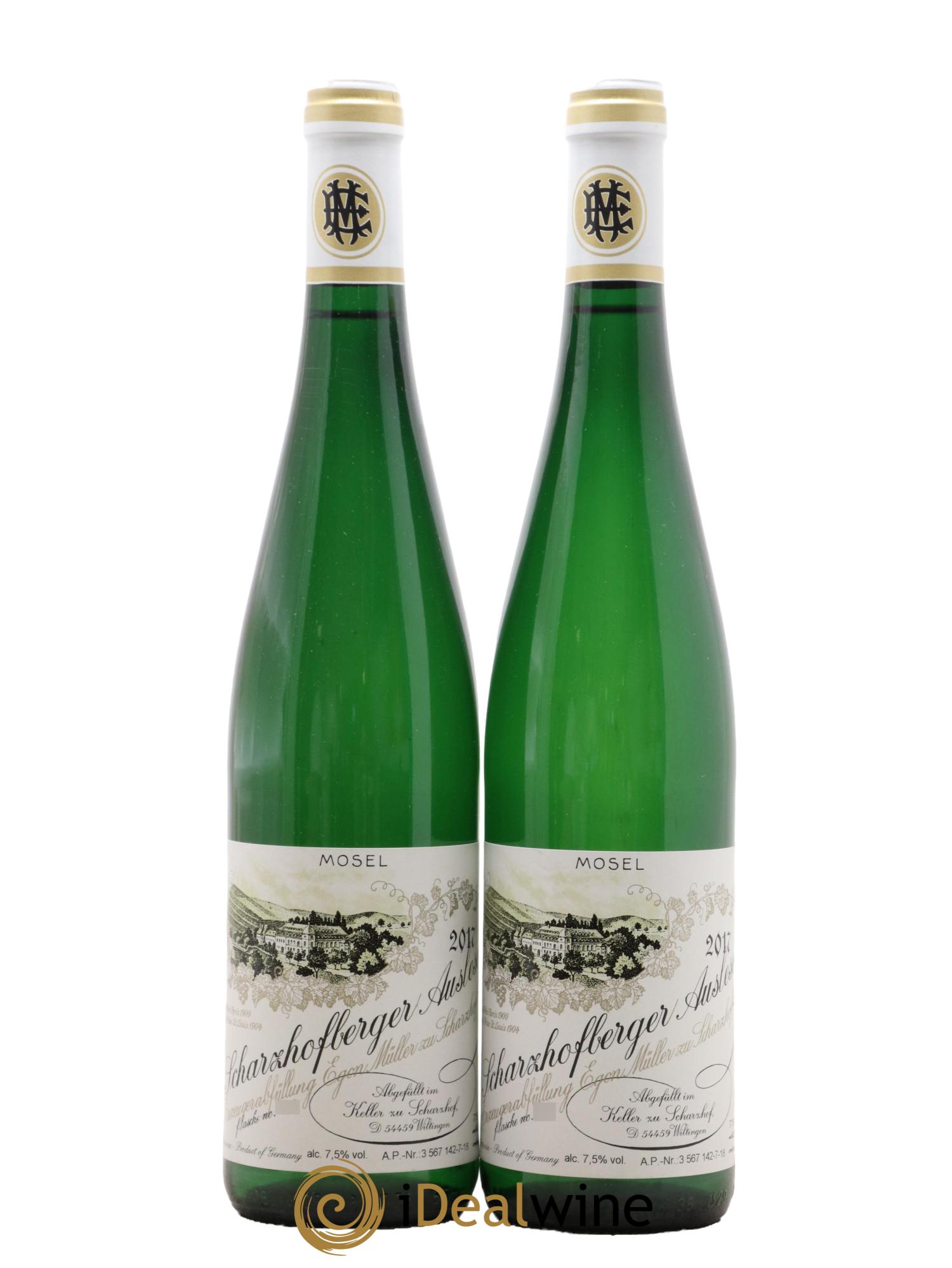 Riesling Scharzhofberger Auslese Egon Muller  2017 - Posten von 2 Flaschen - 0