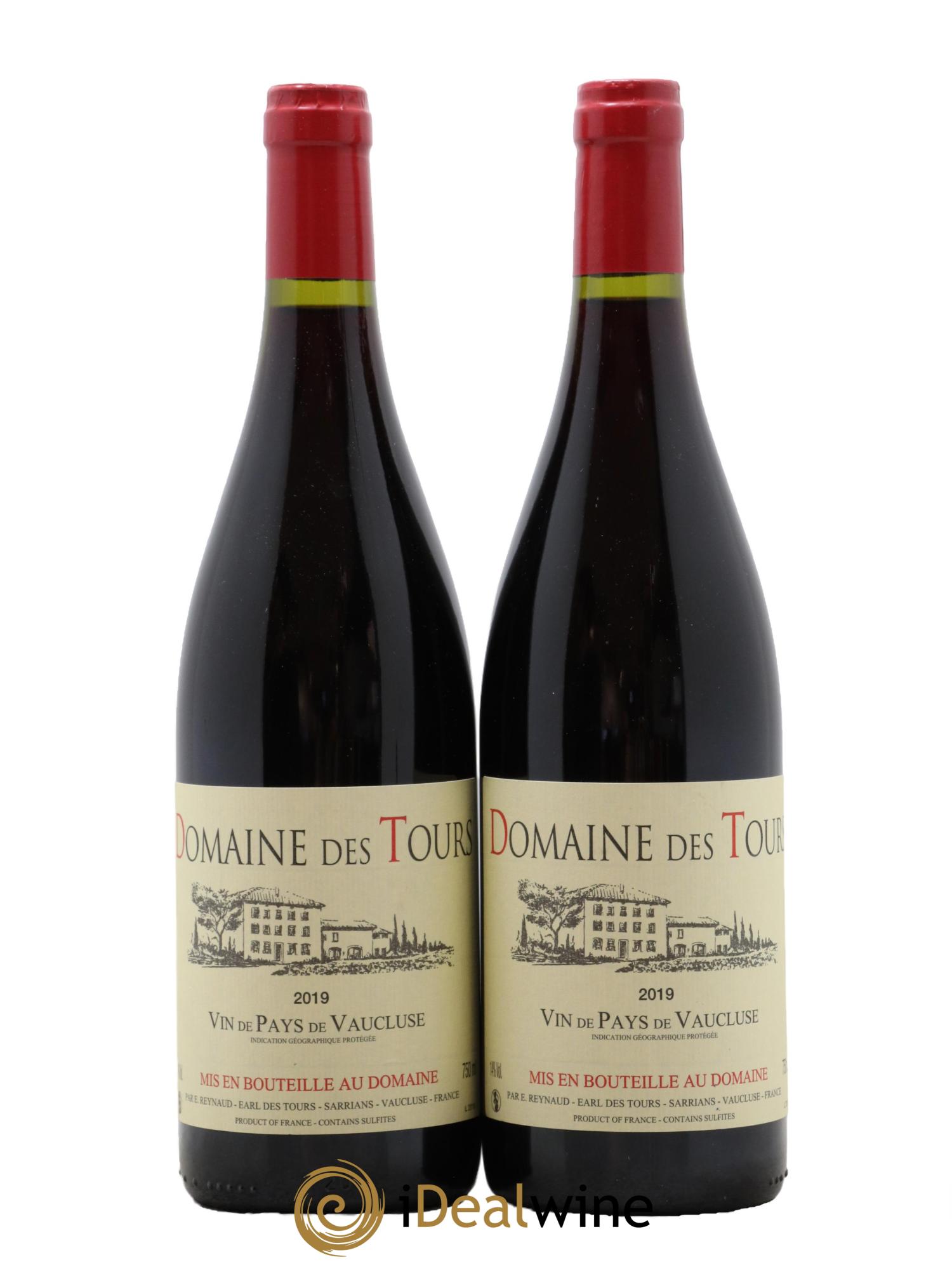 IGP Vaucluse (Vin de Pays de Vaucluse) Domaine des Tours Emmanuel Reynaud 2019 - Posten von 2 Flaschen - 0