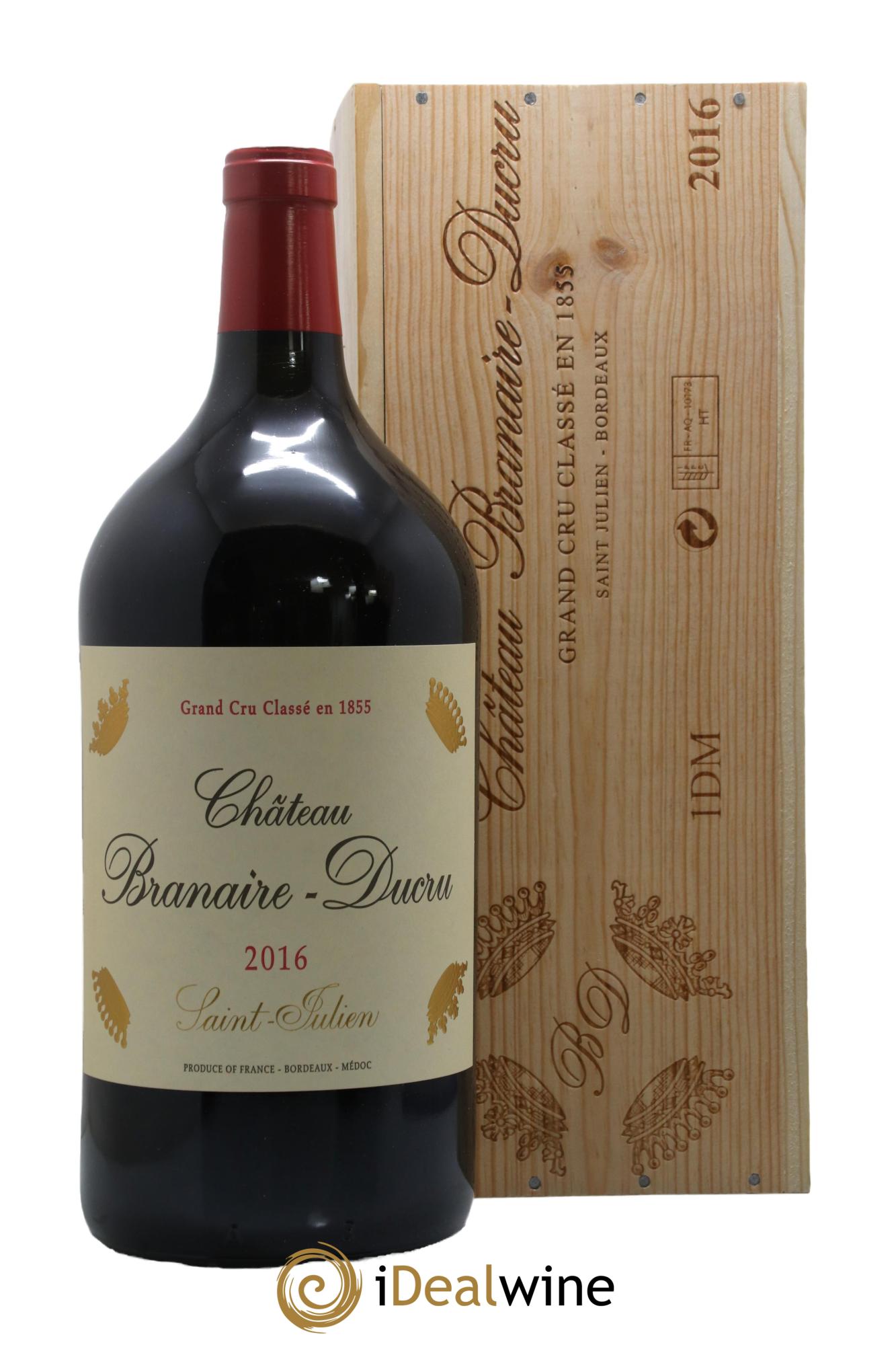 Château Branaire Ducru 4ème Grand Cru Classé  2016 - Posten von 1 Doppel-Magnum - 0