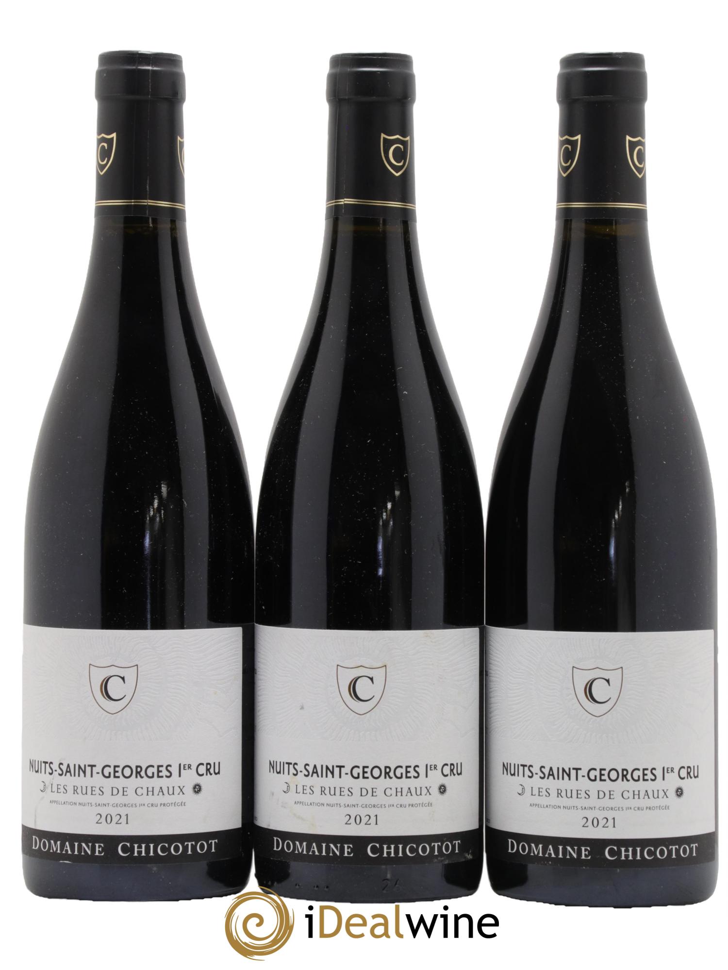 Nuits Saint-Georges 1er Cru Rues de Chaux Chicotot 2021 - Lot de 3 bouteilles - 0