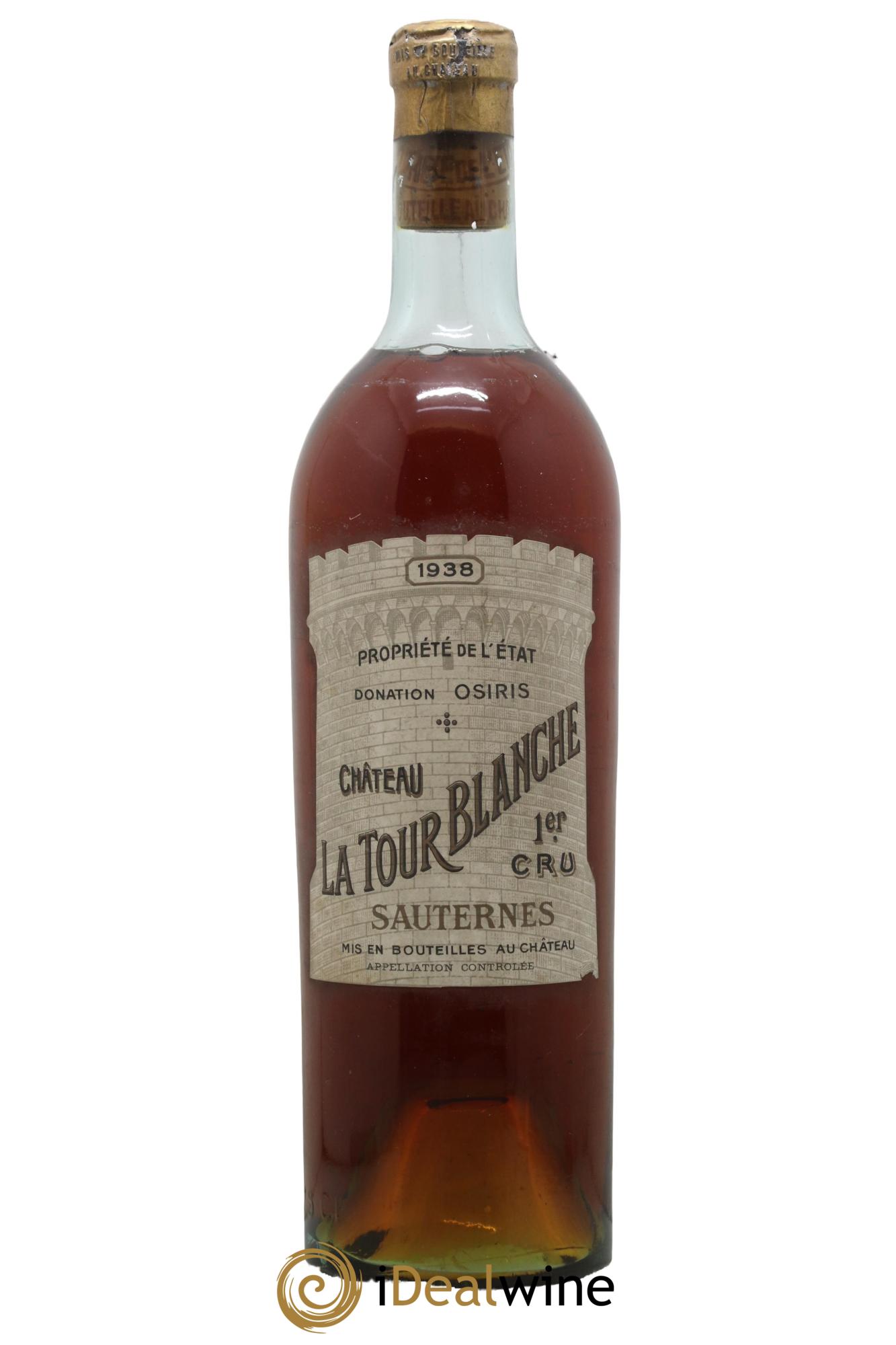 Château la Tour Blanche 1er Grand Cru Classé 1938 - Lot de 1 bouteille - 0