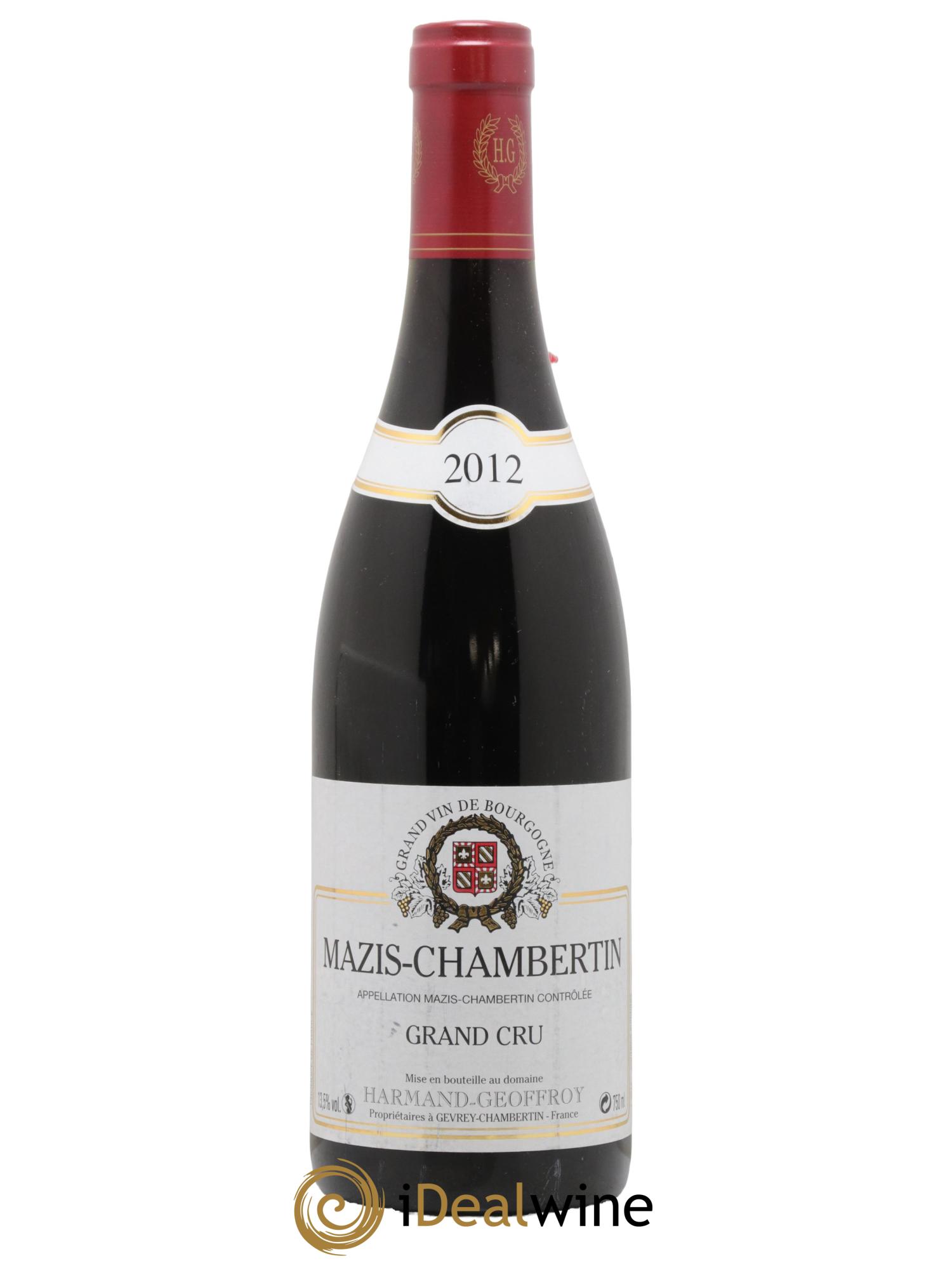 Mazis-Chambertin Grand Cru Harmand-Geoffroy (Domaine) 2012 - Lotto di 1 bottiglia - 0