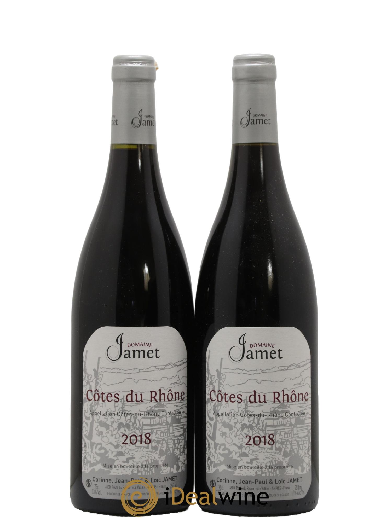 Côtes du Rhône Jamet (Domaine) 2018 - Lotto di 2 bottiglie - 0