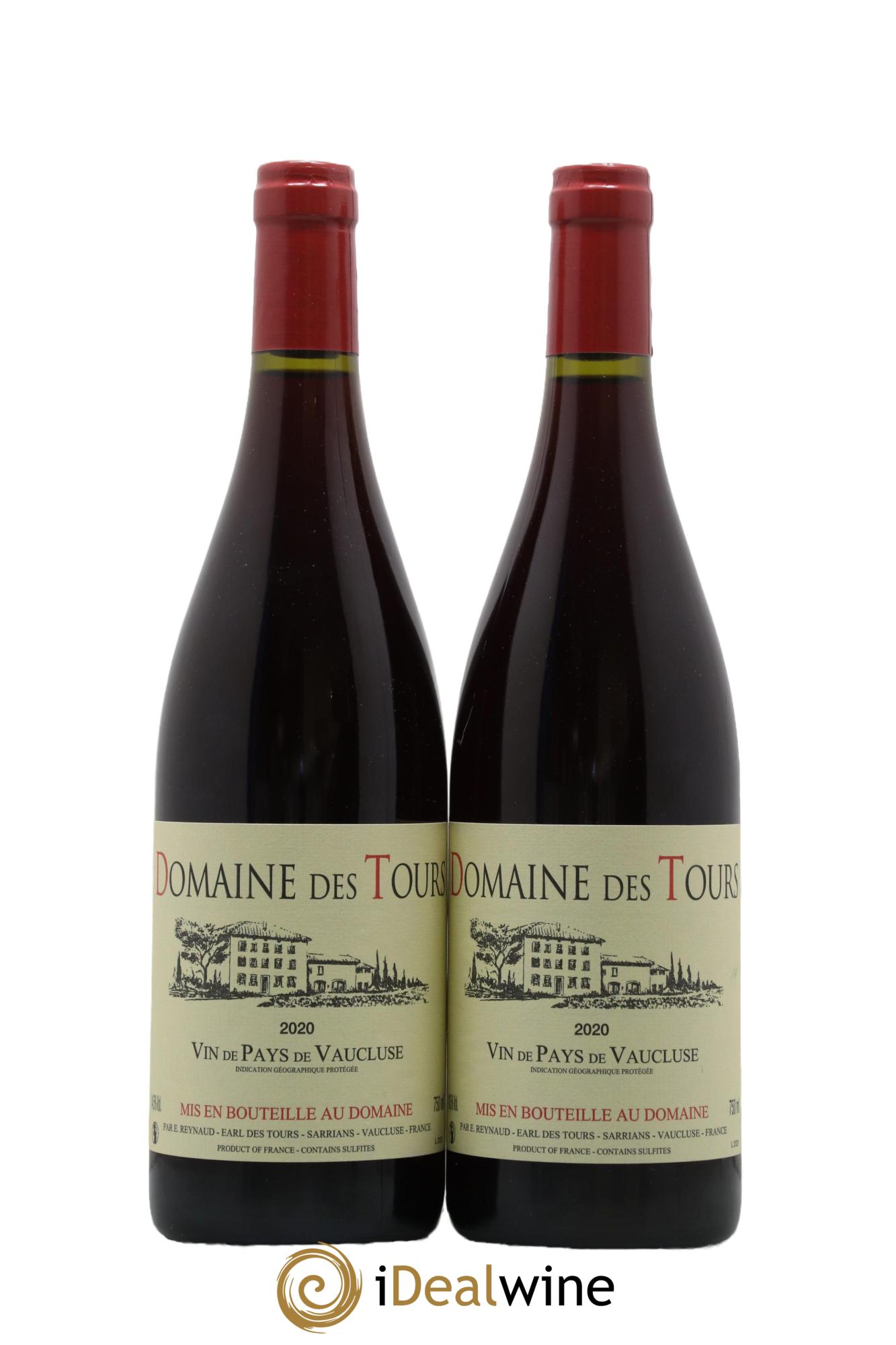 IGP Vaucluse (Vin de Pays de Vaucluse) Domaine des Tours Emmanuel Reynaud  2020 - Lotto di 2 bottiglie - 0