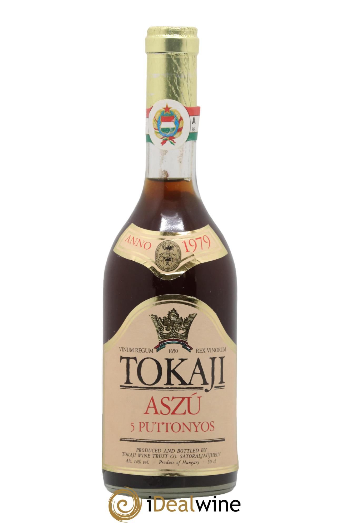 Tokaji Aszu 5 Puttonyos Allami Gadzasag 1979 - Lotto di 1 formato 50cl - 0