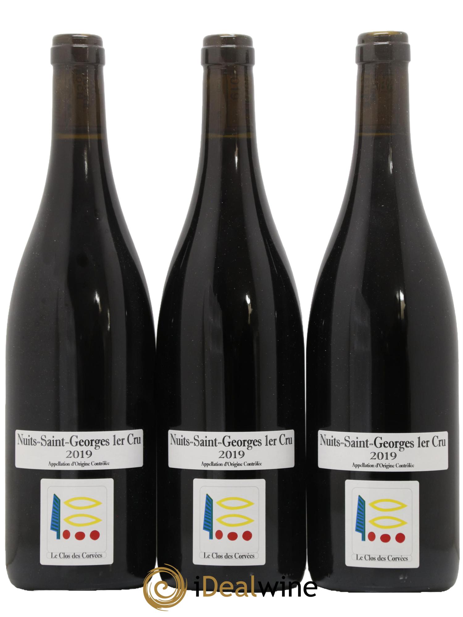 Nuits Saint-Georges 1er Cru Le Clos des Corvées Prieuré Roch 2019 - Lot de 3 bouteilles - 0