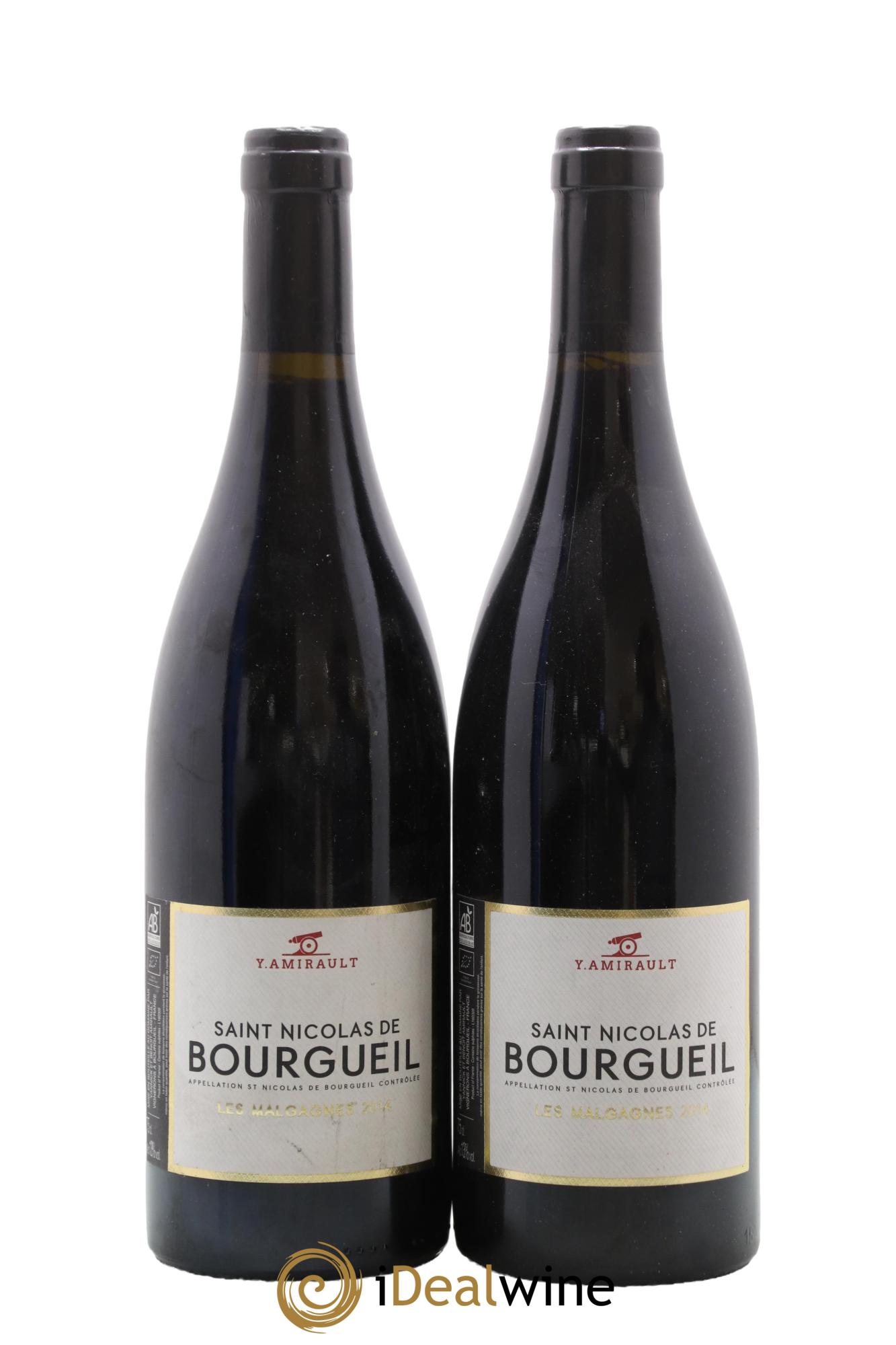 Saint-Nicolas de Bourgueil Les Malgagnes Yannick Amirault (Domaine) 2014 - Lot of 2 bottles - 0