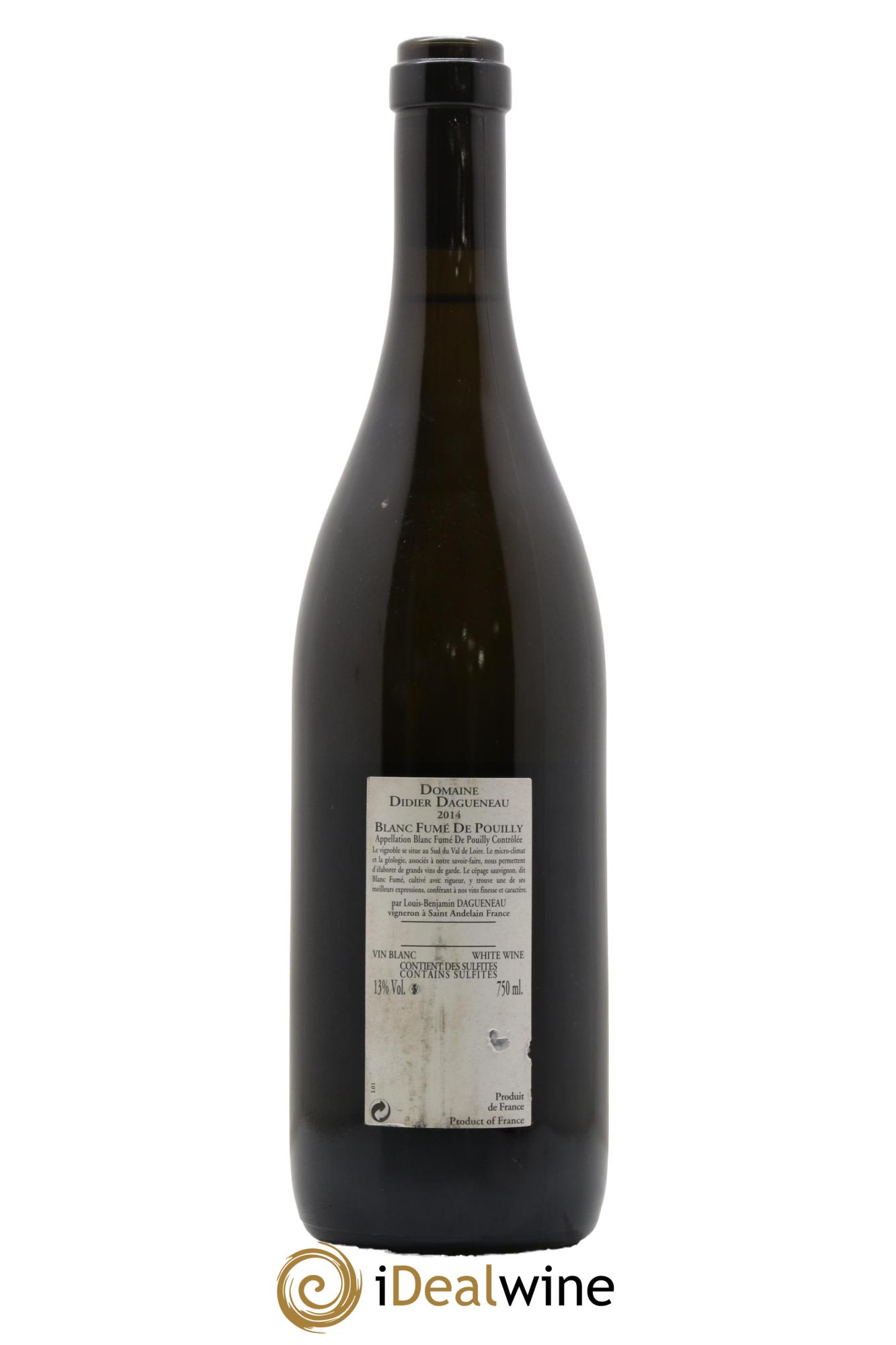 Pouilly-Fumé Buisson Renard Dagueneau (Domaine Didier - Louis-Benjamin) 2014 - Posten von 1 Flasche - 1