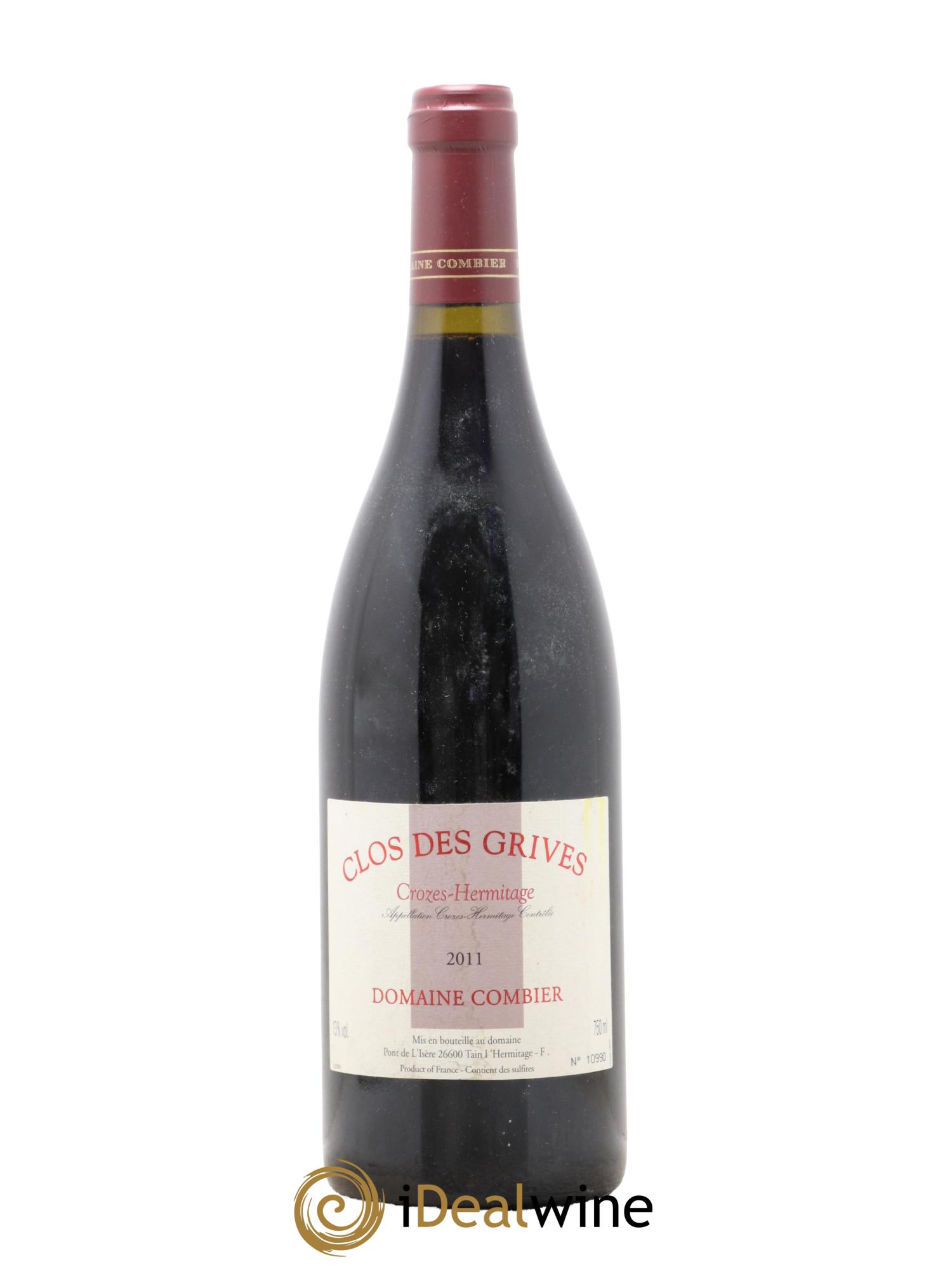 Crozes-Hermitage Clos des Grives Combier 2011 - Lotto di 1 bottiglia - 0