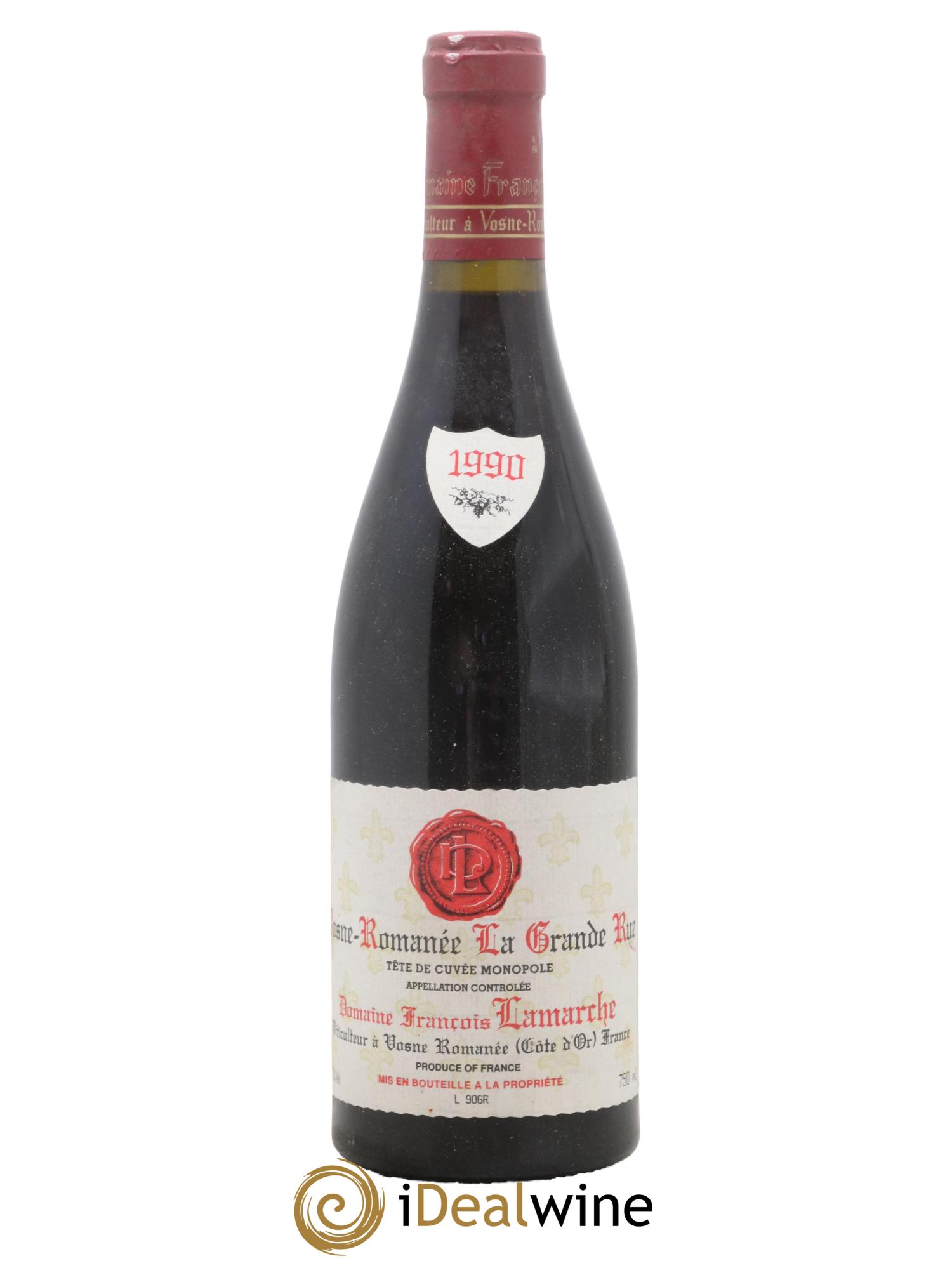 La Grande Rue Grand Cru Lamarche (Domaine) 1990 - Posten von 1 Flasche - 0