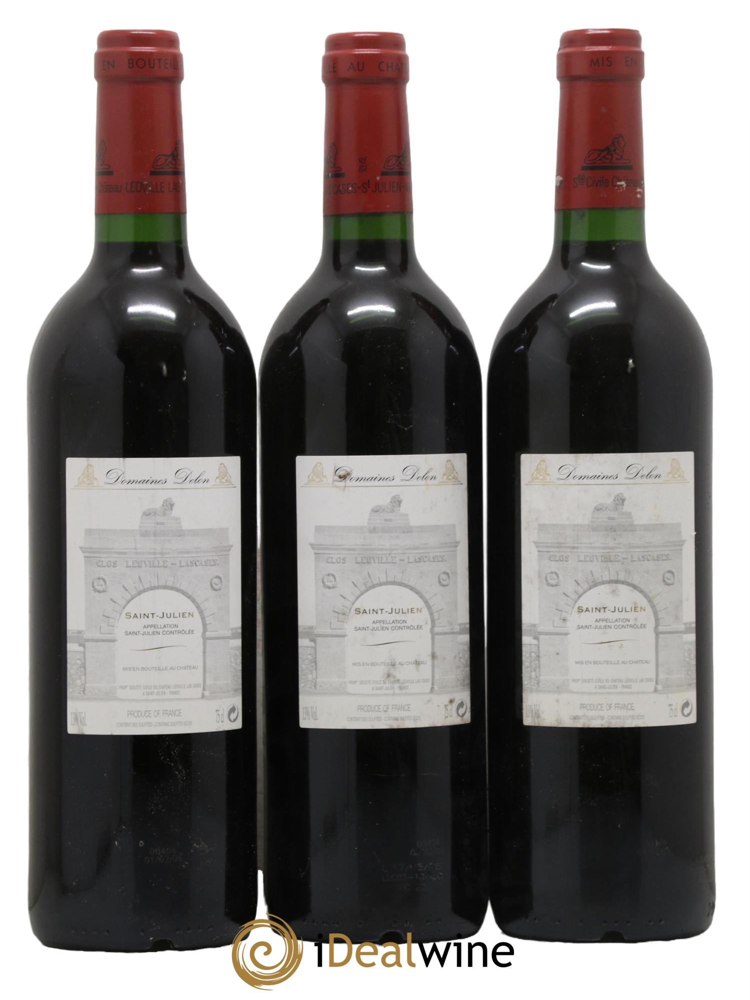 Château Léoville Las Cases 2ème Grand Cru Classé 2003 - Lot de 3 bouteilles - 1