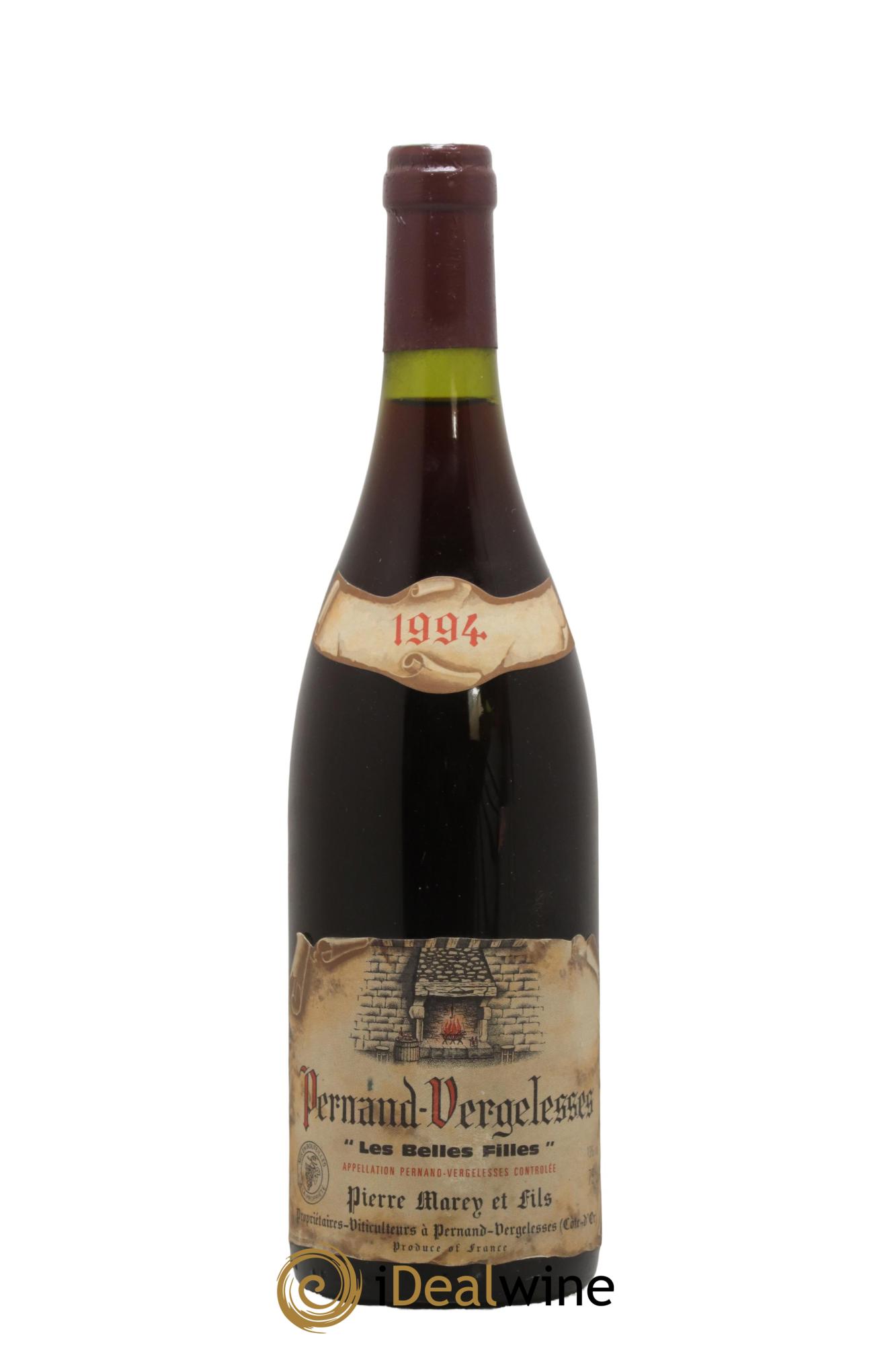 Pernand-Vergelesses Les Belles Filles Domaine Pierre Marey et Fils 1994 - Posten von 1 Flasche - 0