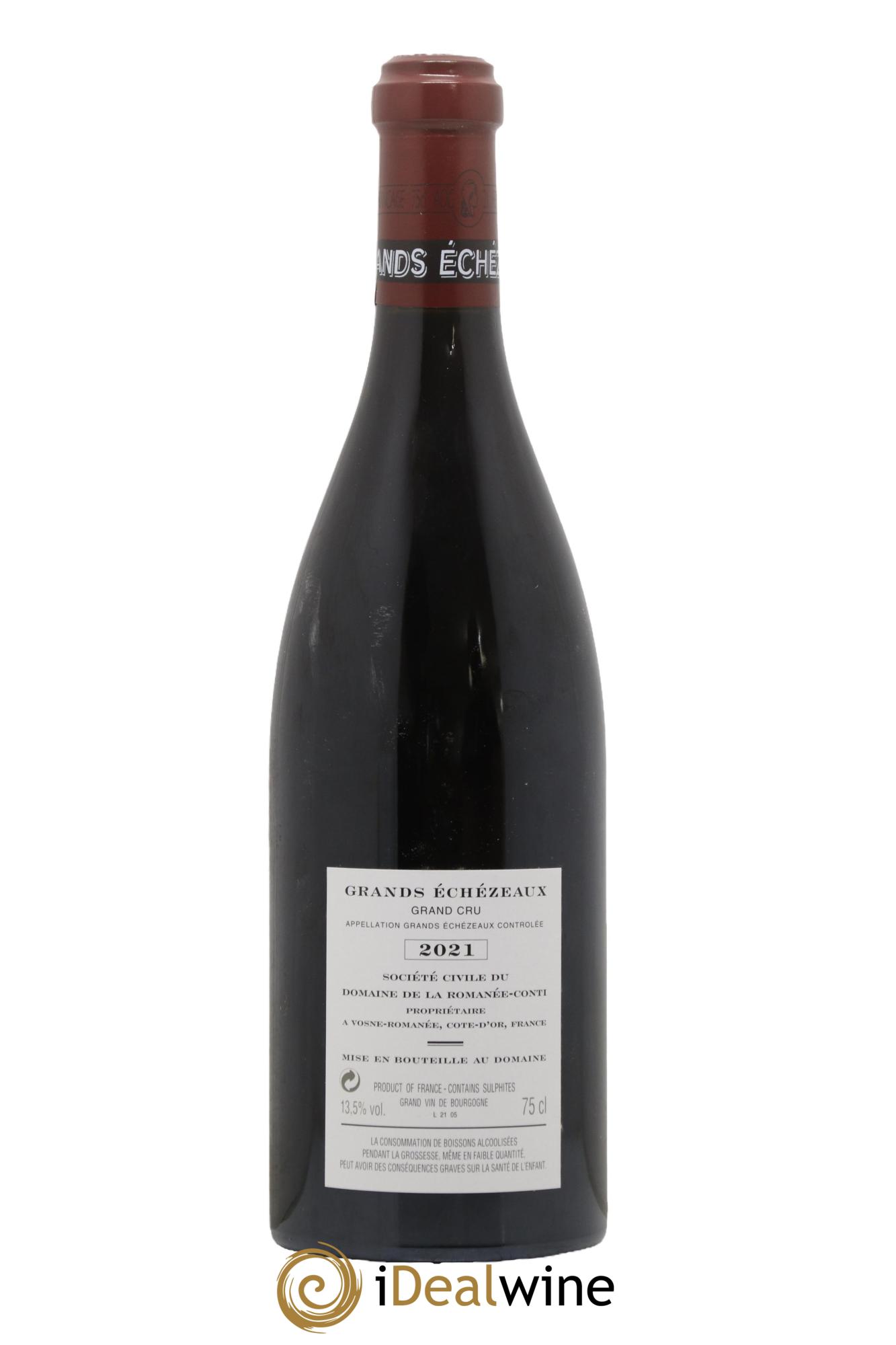 Grands-Echezeaux Grand Cru Domaine de la Romanée-Conti 2021 - Lotto di 1 bottiglia - 1