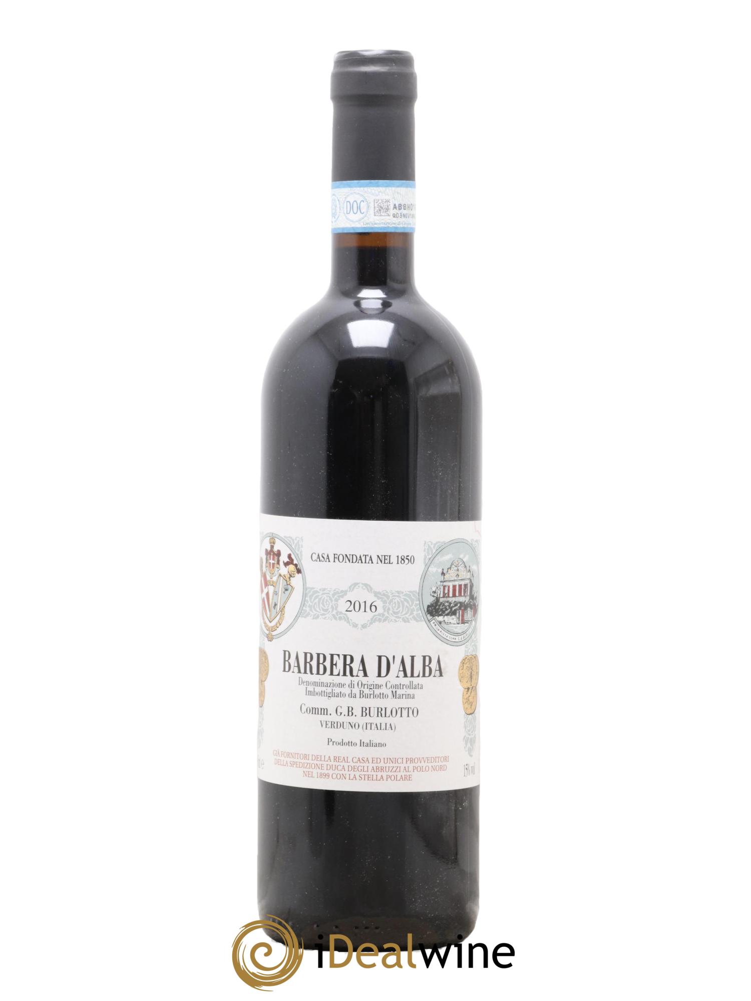 Barbera d'Alba DOC Aves Comm. Giovan Battista Burlotto 2016 - Lotto di 1 bottiglia - 0