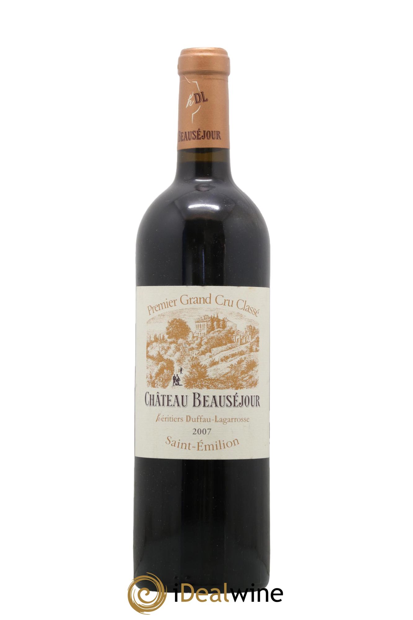 Château Beauséjour (Duffau-Lagarrosse) 1er Grand Cru Classé B 2007 - Lot de 1 bouteille - 0