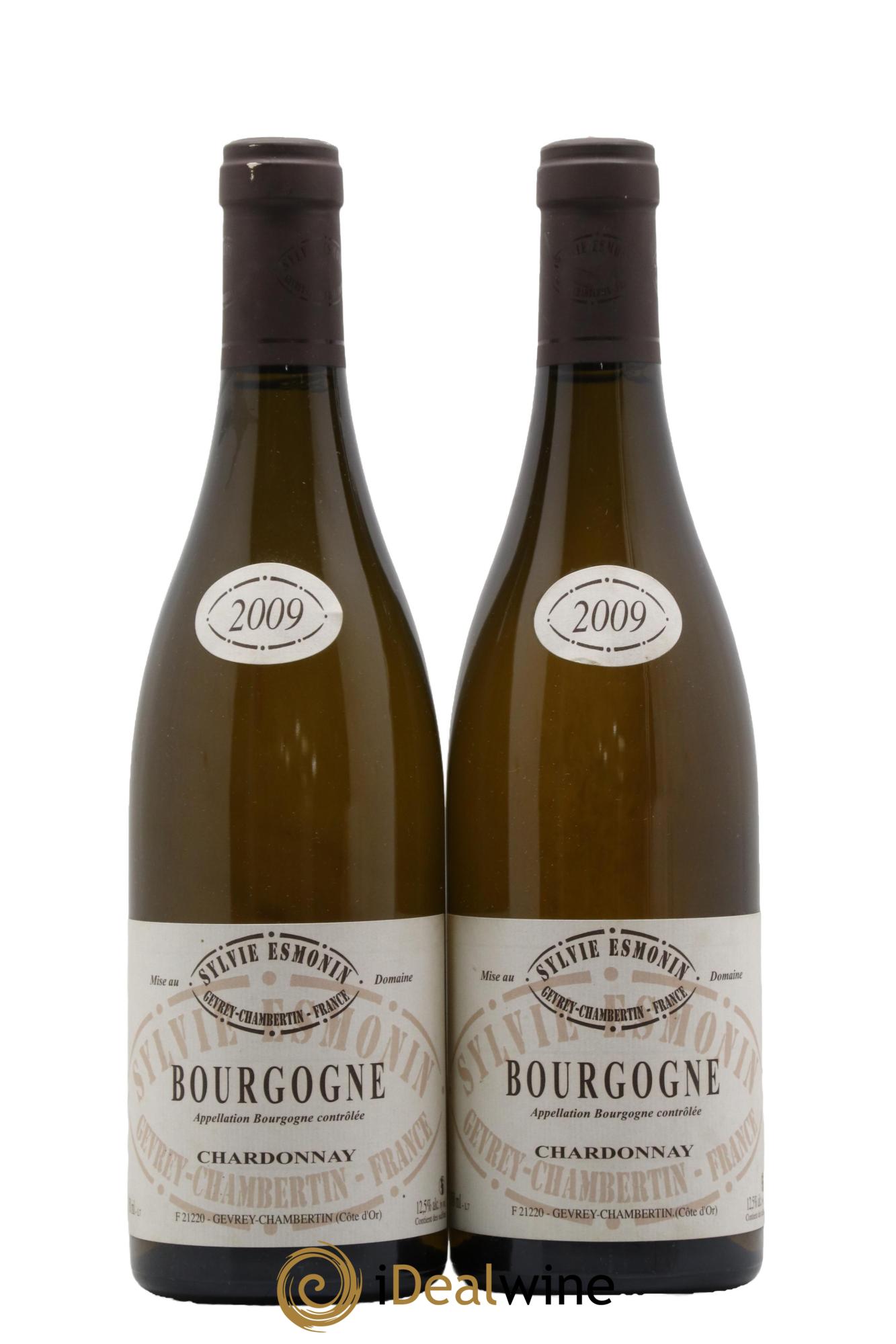 Bourgogne Chardonnay Sylvie Esmonin  2009 - Lot de 2 bouteilles - 0