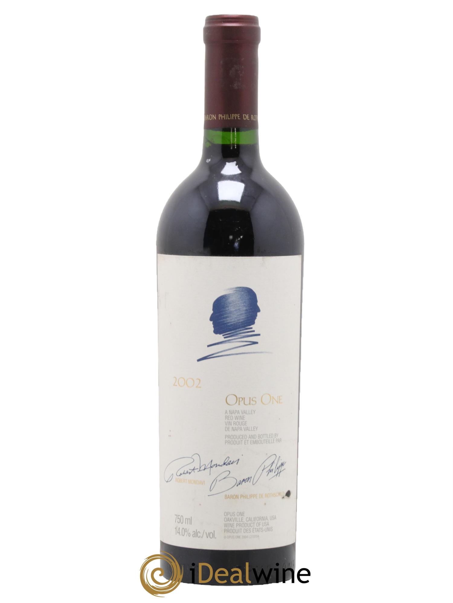 Napa Valley Opus One Robert Mondavi 2002 - Lot de 1 bouteille - 0