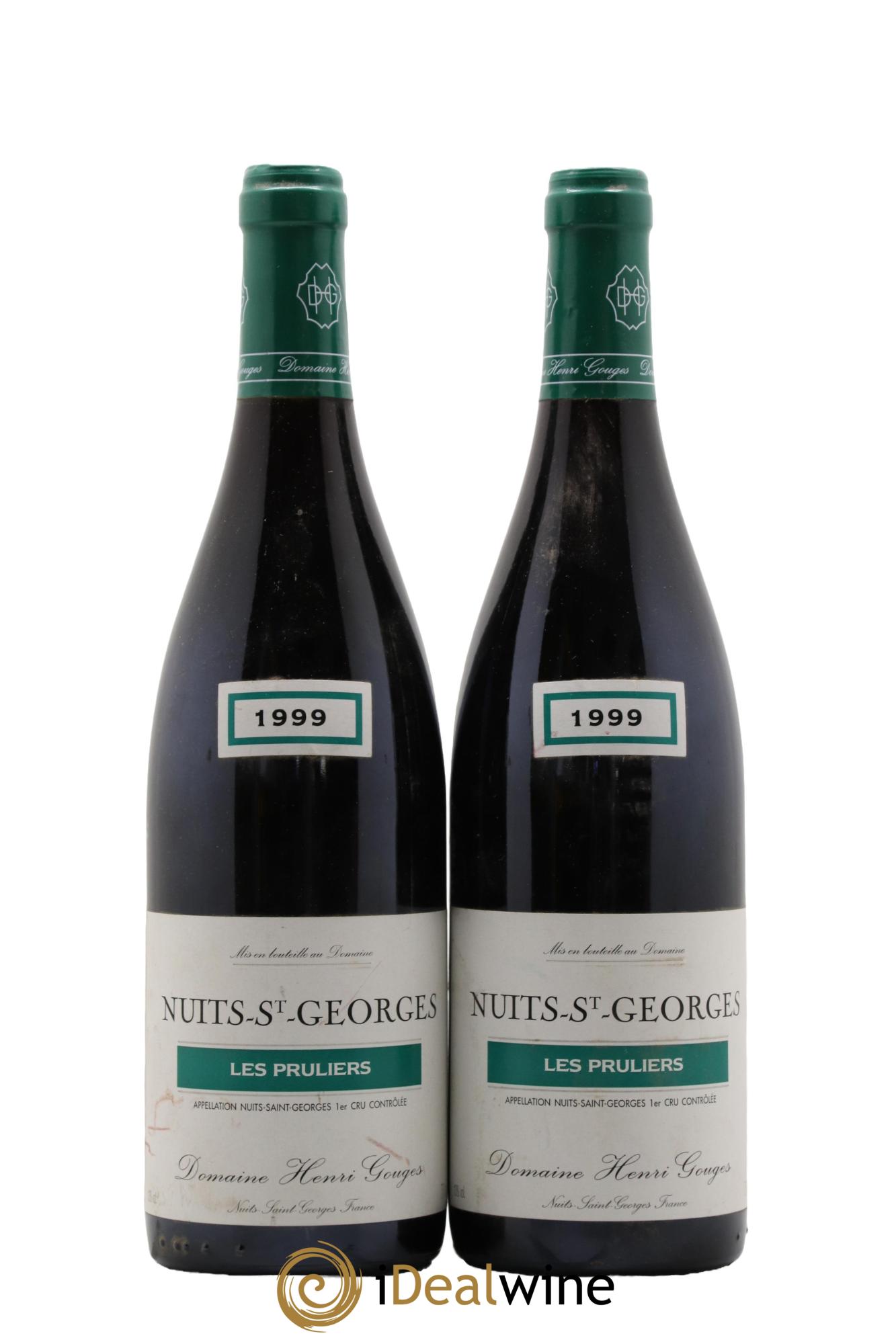 Nuits Saint-Georges 1er Cru Les Pruliers Henri Gouges 1999 - Lot de 2 bouteilles - 0