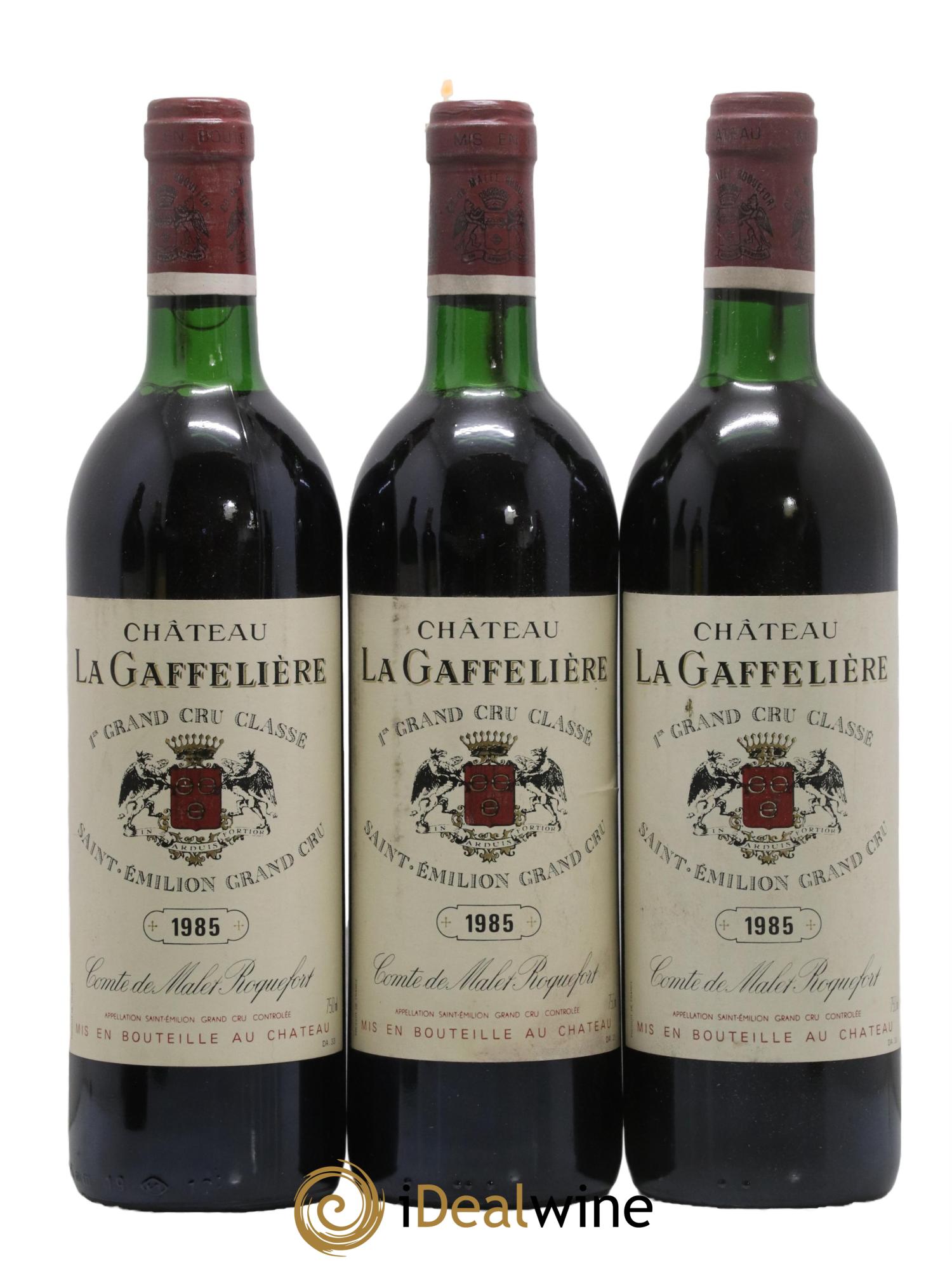 Château la Gaffelière 1er Grand Cru Classé B 1985 - Lotto di 3 bottiglie - 0