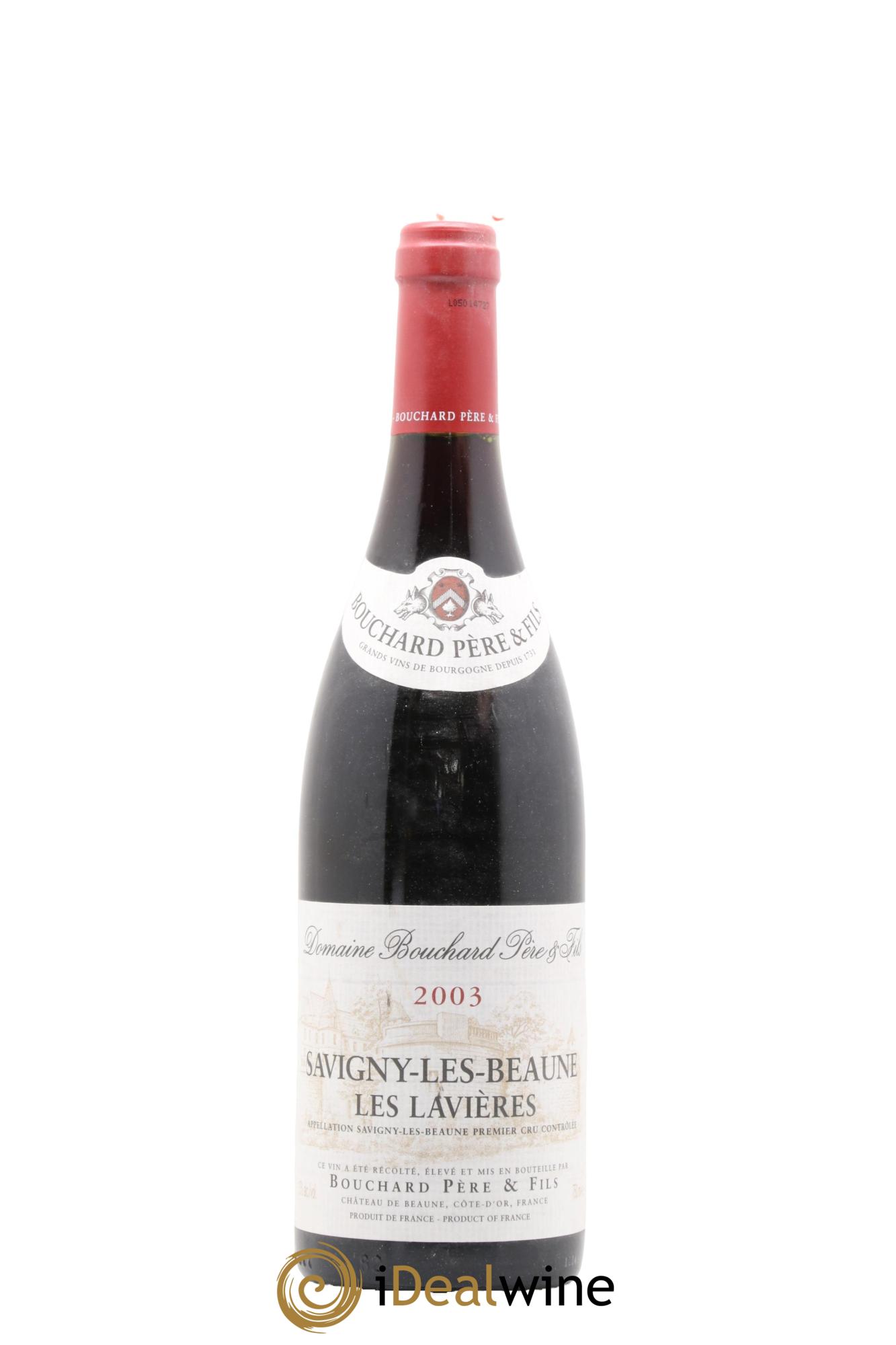 Savigny-lès-Beaune 1er Cru Les Lavières Bouchard Père & Fils 2003 - Posten von 1 Flasche - 0