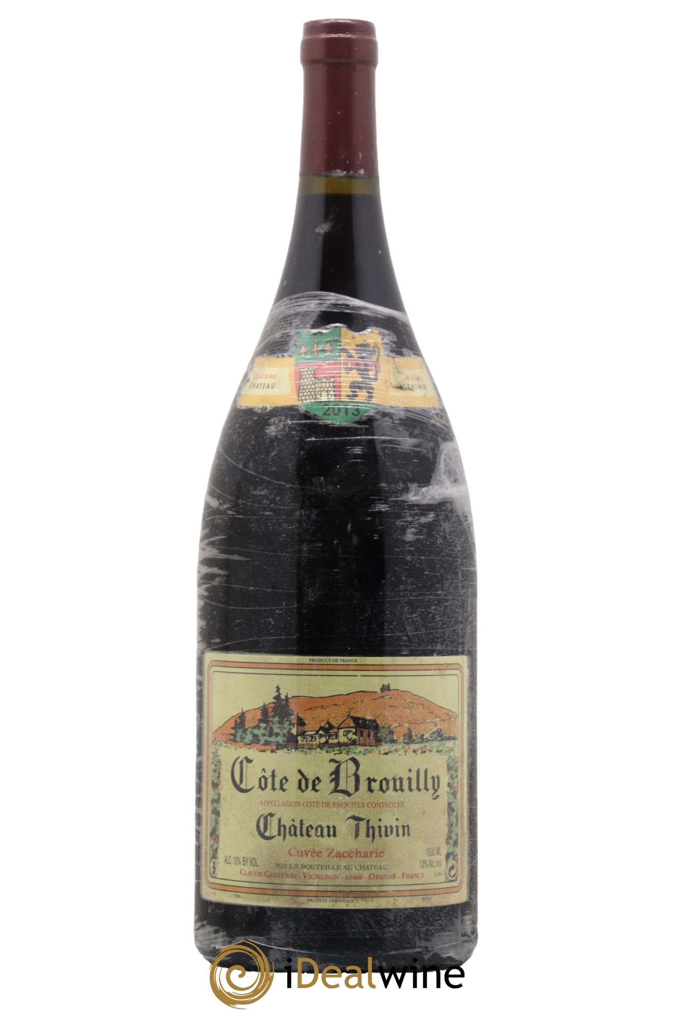 Côte de Brouilly Cuvée Zaccharie Château Thivin 2013 - Lot de 1 magnum - 0