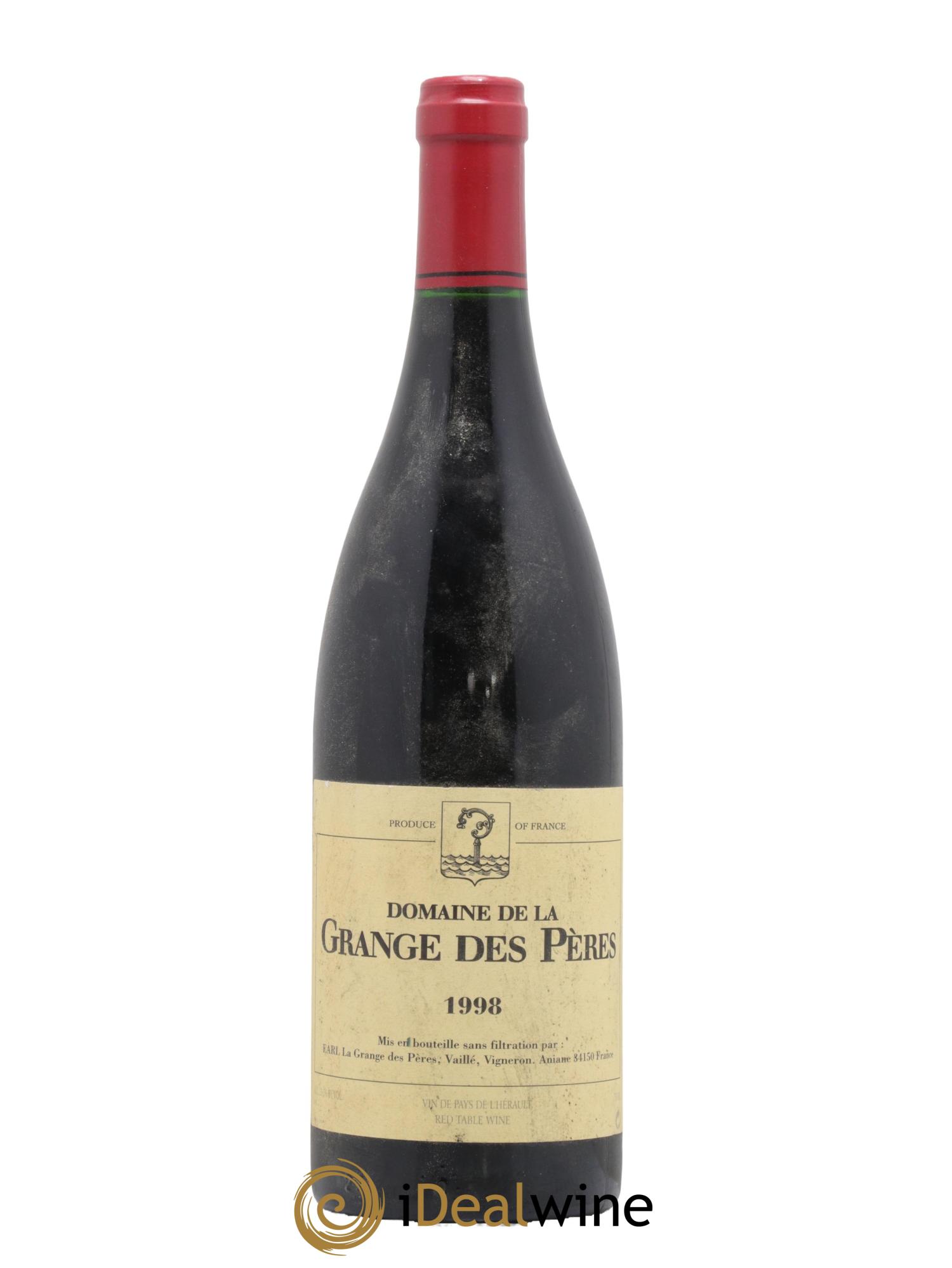 IGP Pays d'Hérault Grange des Pères Laurent Vaillé 1998 - Lot of 1 bottle - 0