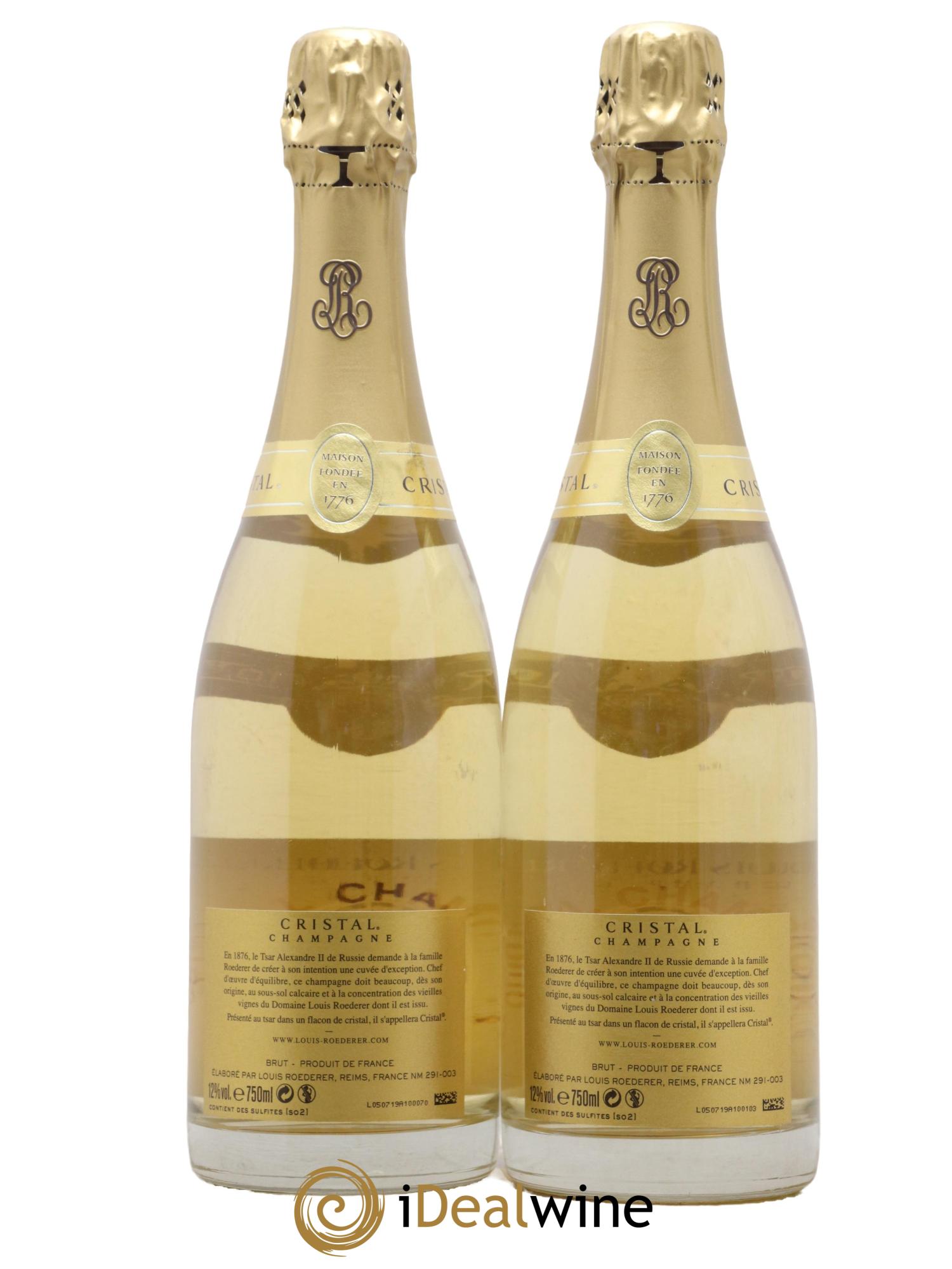 Cristal Louis Roederer 2008 - Lot de 2 bouteilles - 1