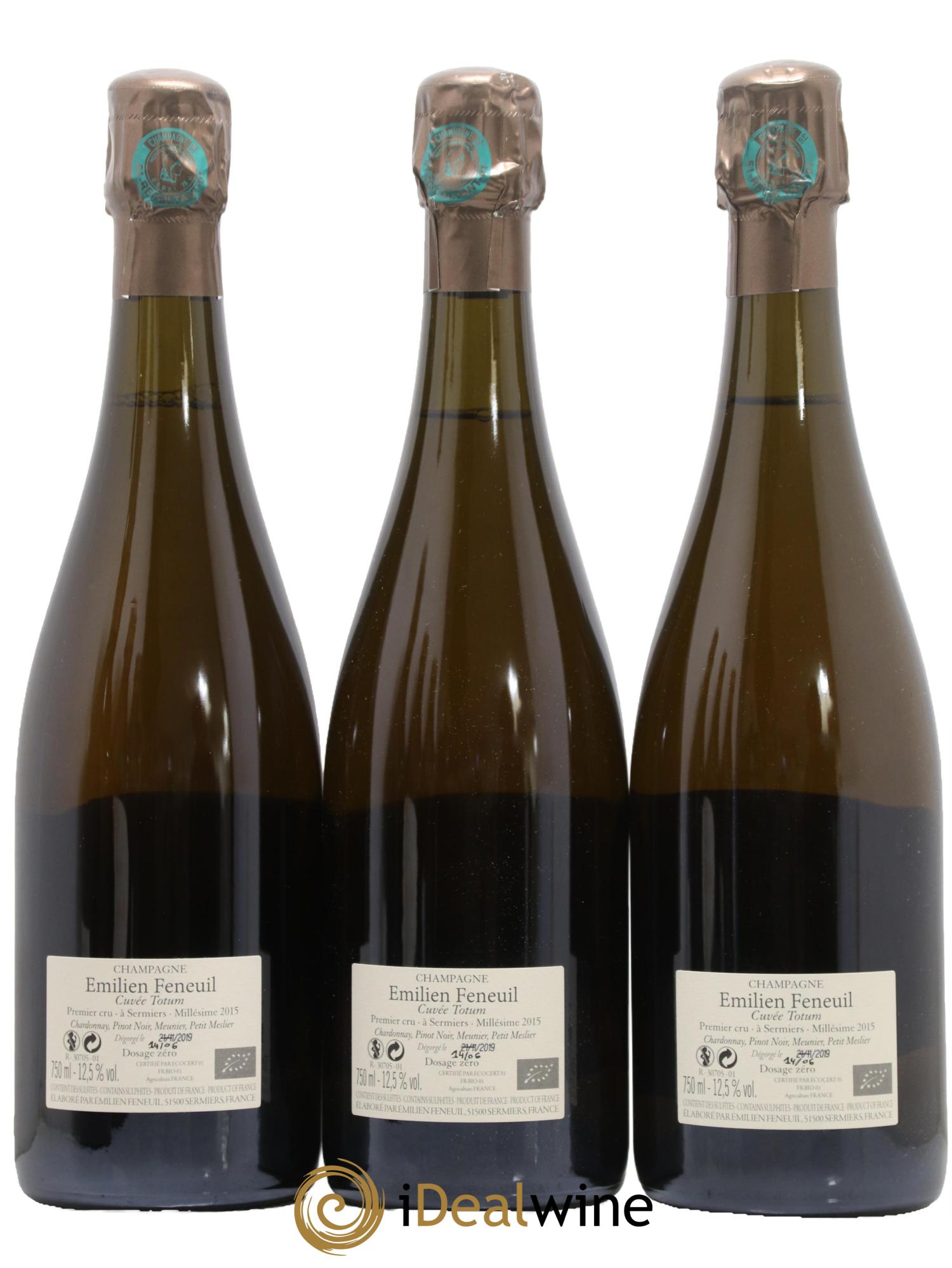 Cuvée Totum Emilien Feneuil 2015 - Lot of 3 bottles - 1