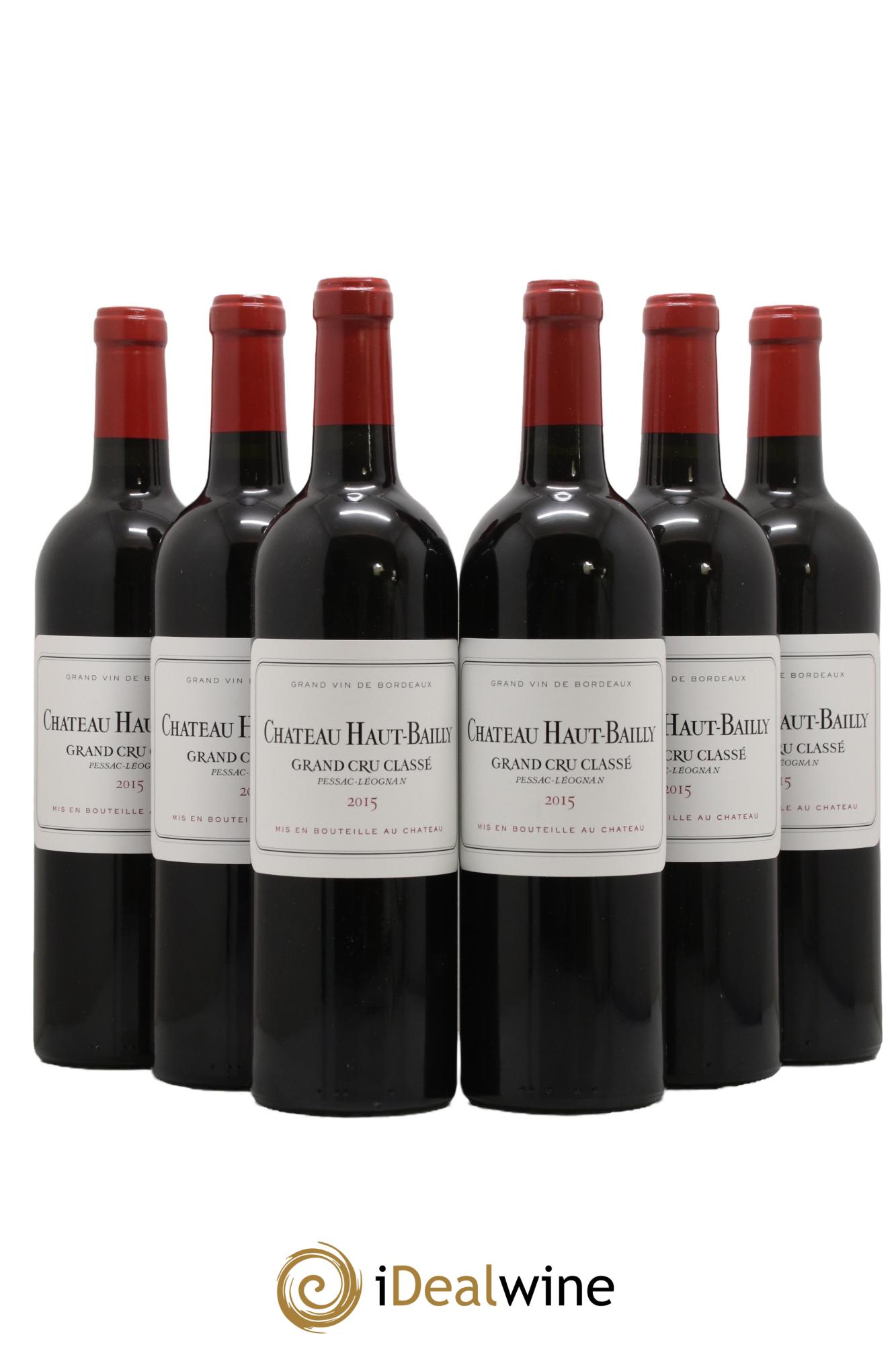 Château Haut-Bailly Cru Classé de Graves 2015 - Lot de 6 bouteilles - 0