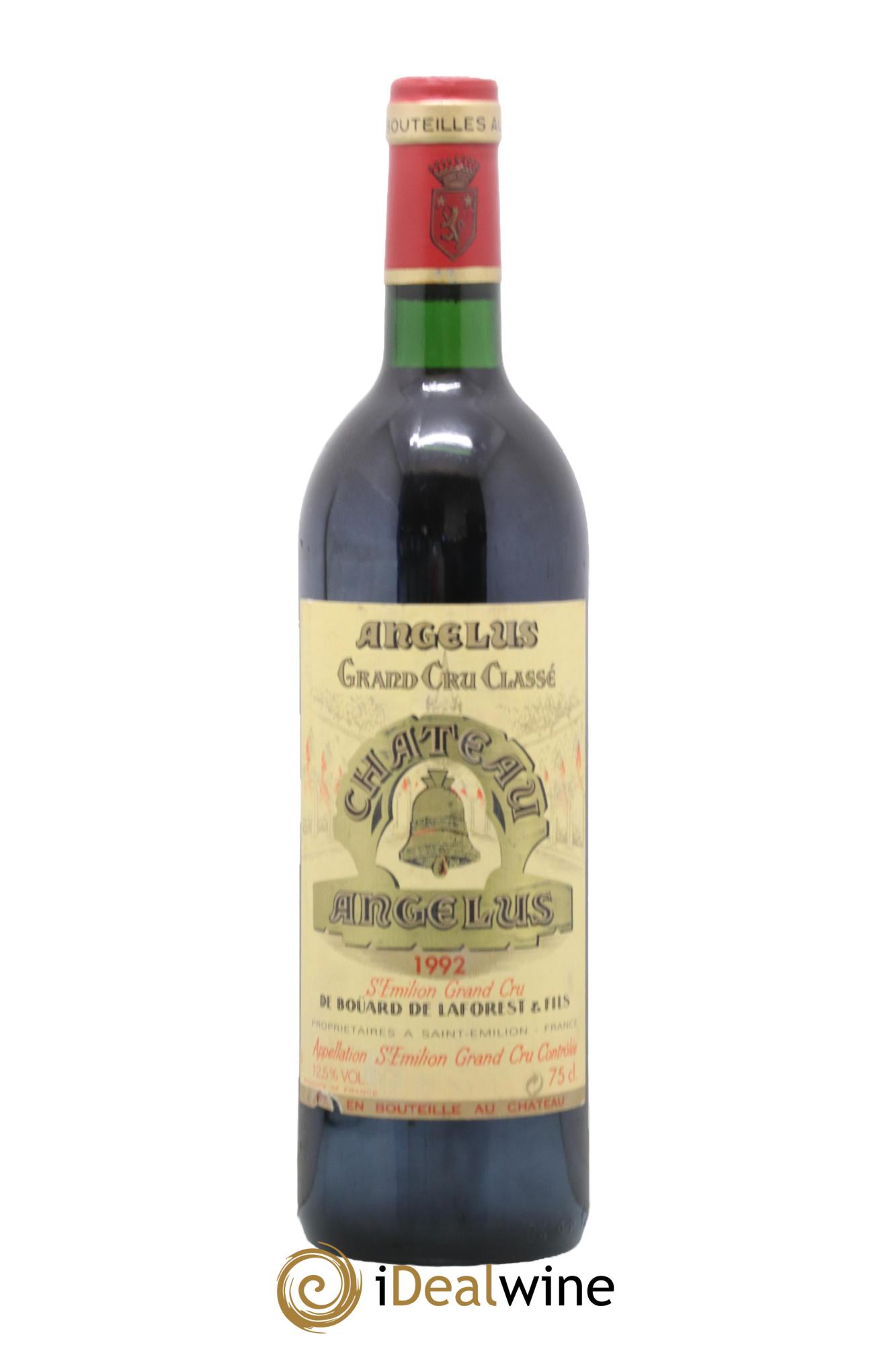 Château Angélus 1er Grand Cru Classé A 1992 - Lot de 1 bouteille - 0