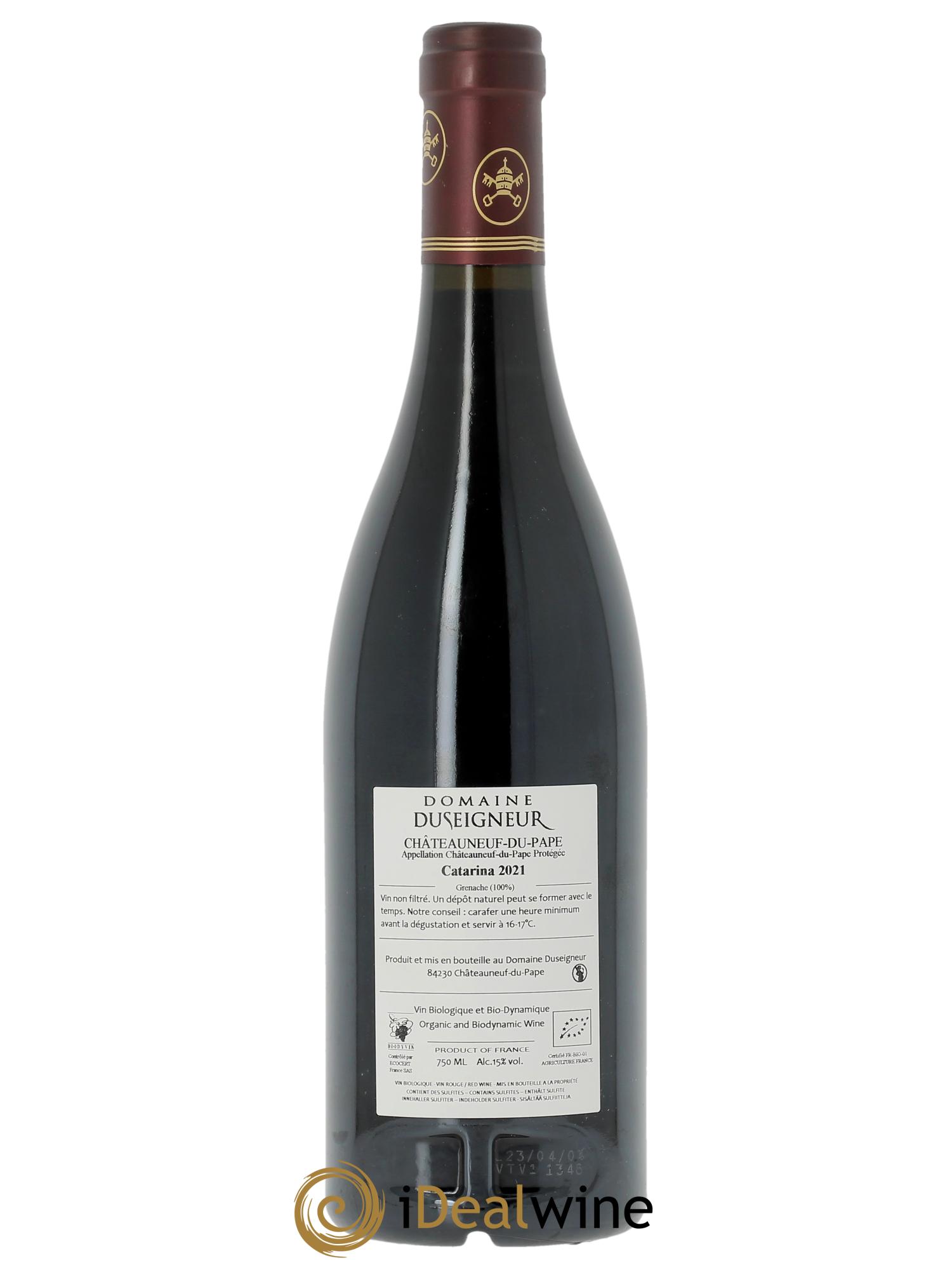 Châteauneuf-du-Pape Cuvée Catarina Domaine Duseigneur 2021 - Lot de 1 bouteille - 1