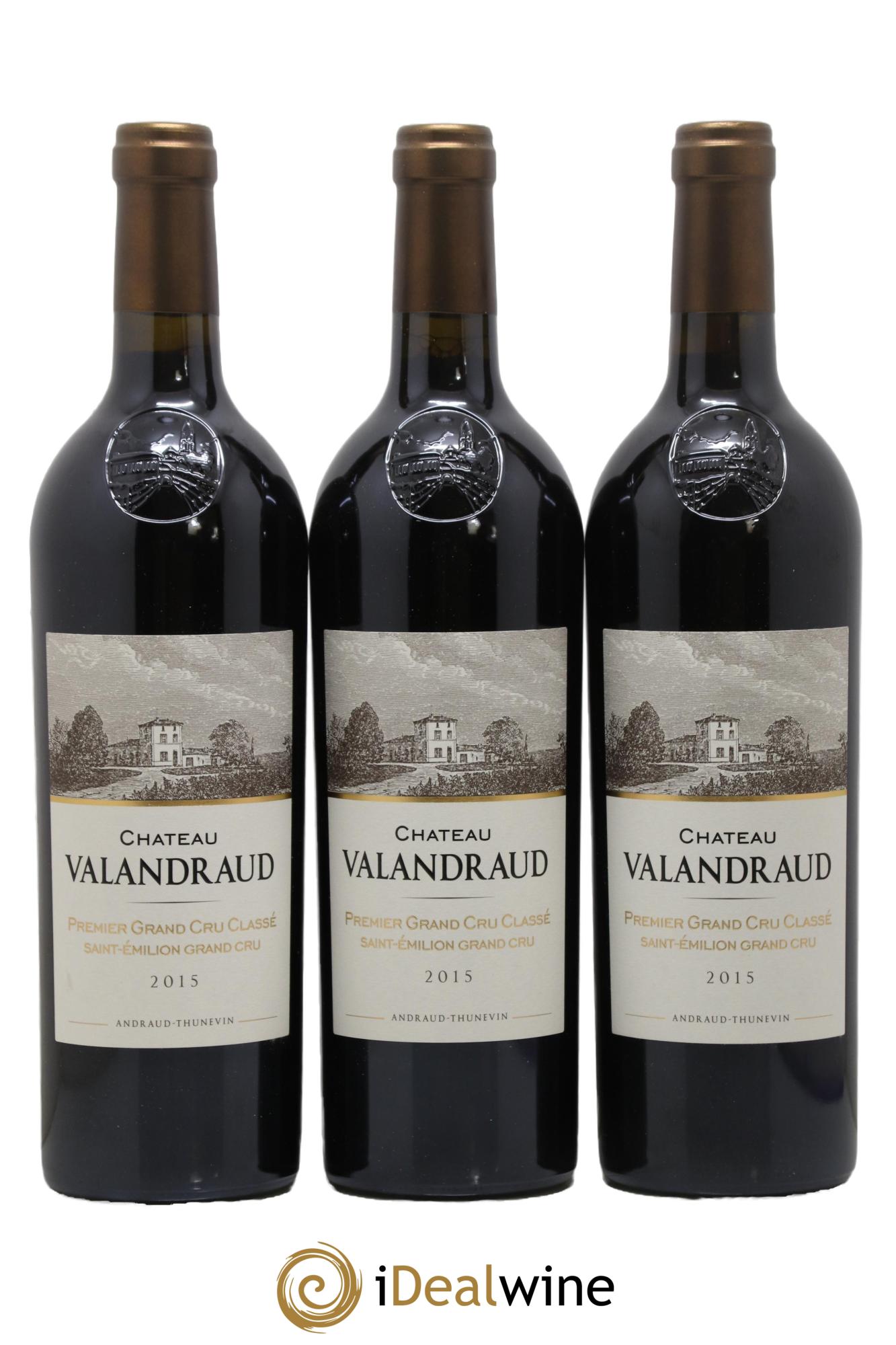 Château de Valandraud 1er Grand Cru Classé B depuis 2012  2015 - Lot of 3 bottles - 0