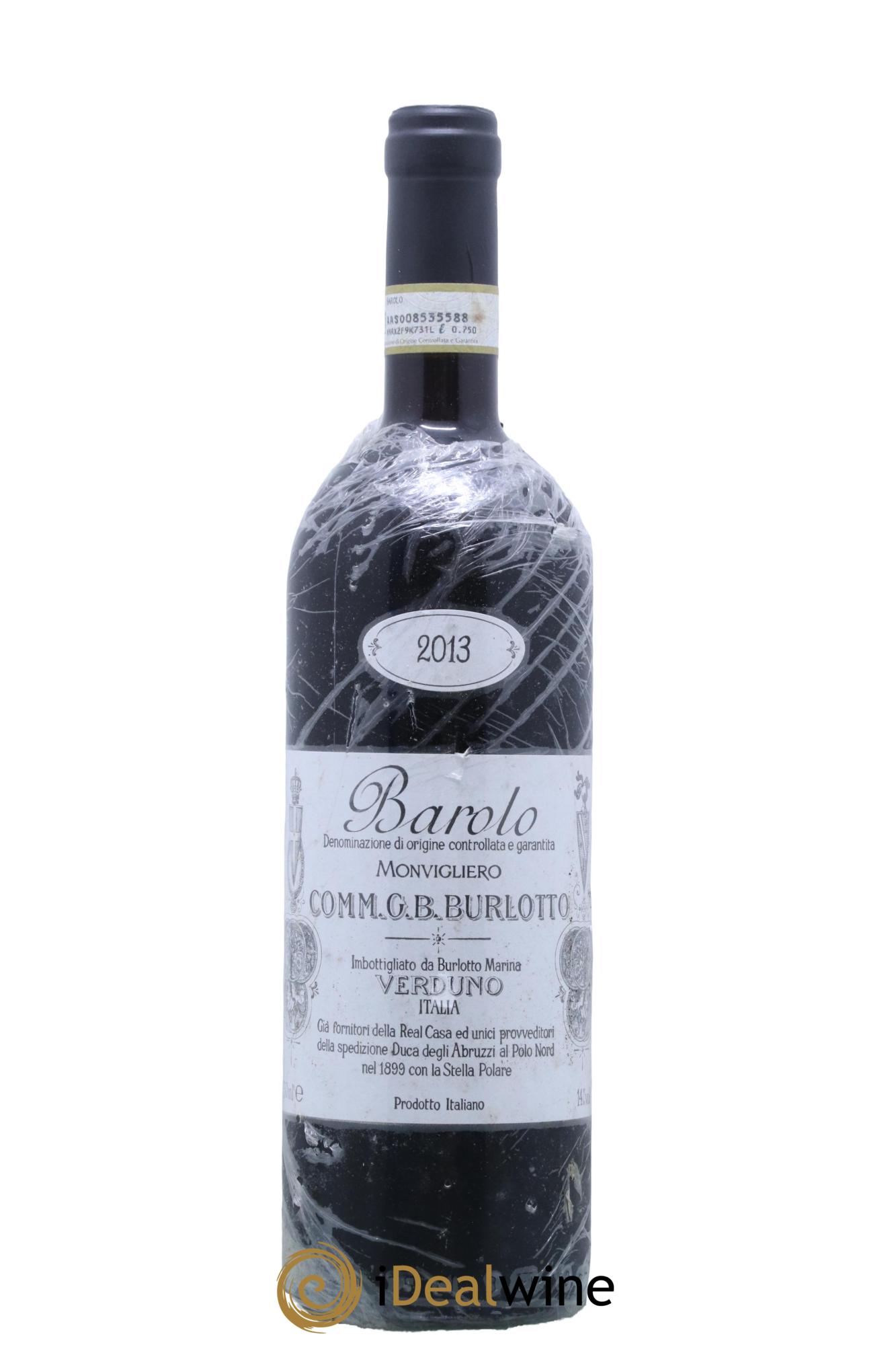 Barolo DOCG Monvigliero Comm. Giovan Battista Burlotto 2013 - Lot de 1 bouteille - 0