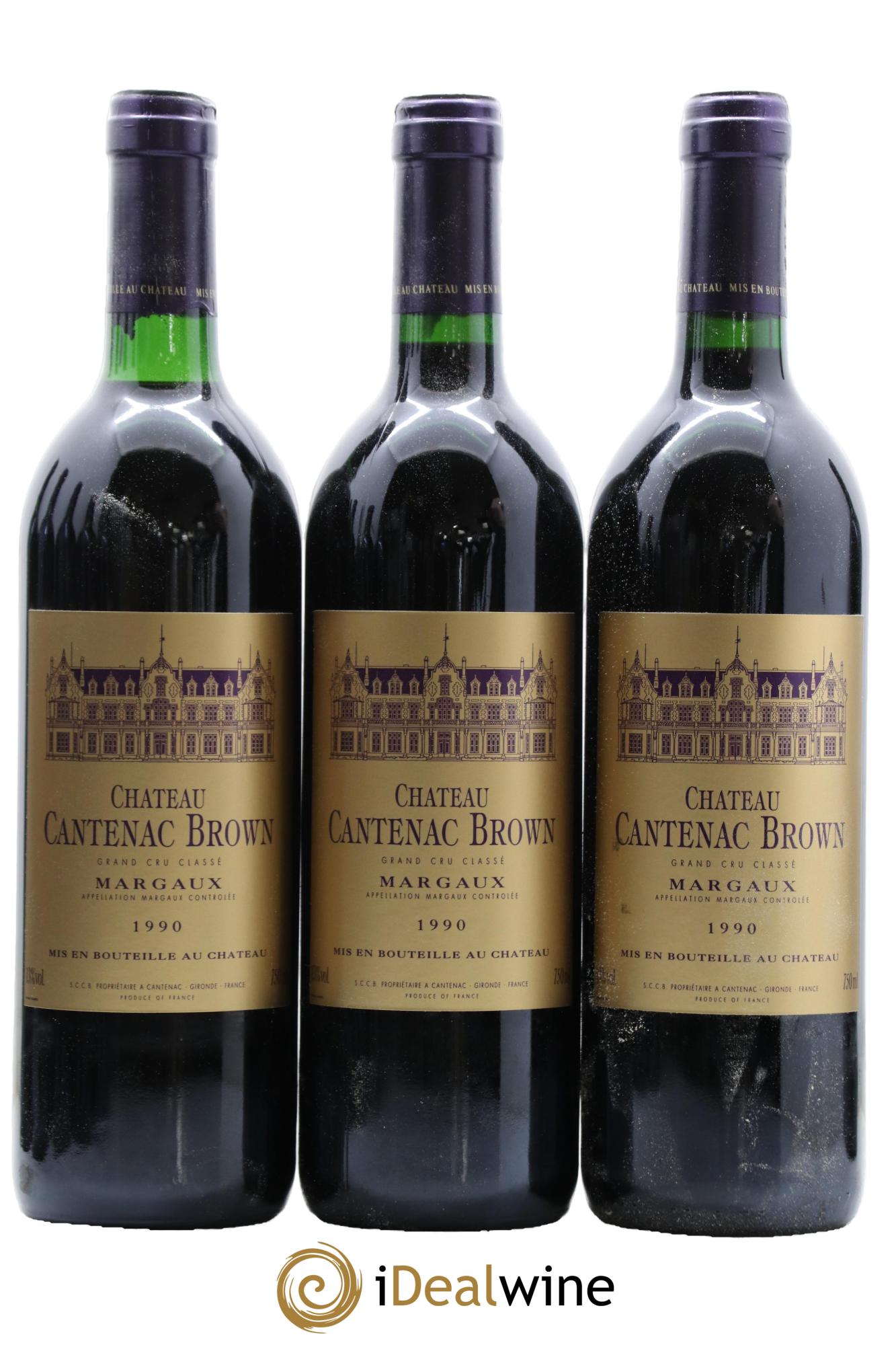 Château Cantenac Brown 3ème Grand Cru Classé 1990 - Lotto di 12 bottiglie - 2